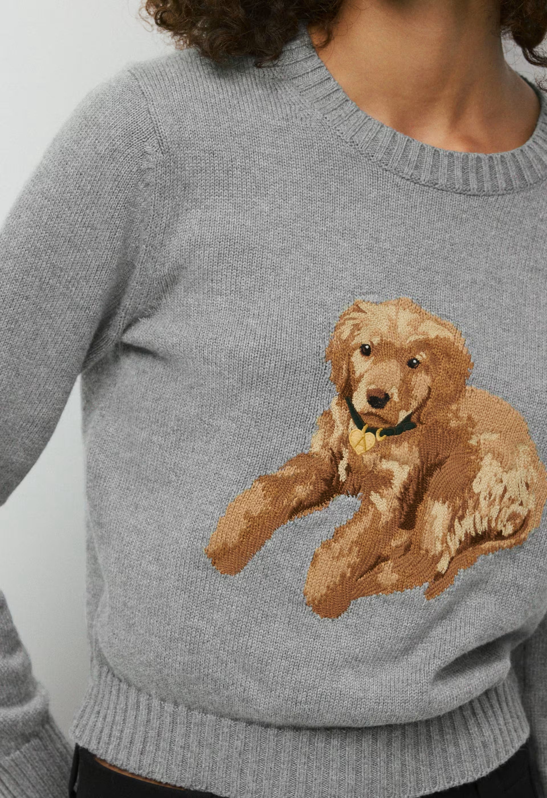 Cotton Charm™ Teatime Icon Sweater - HTHR DRK GREY/ZADIE