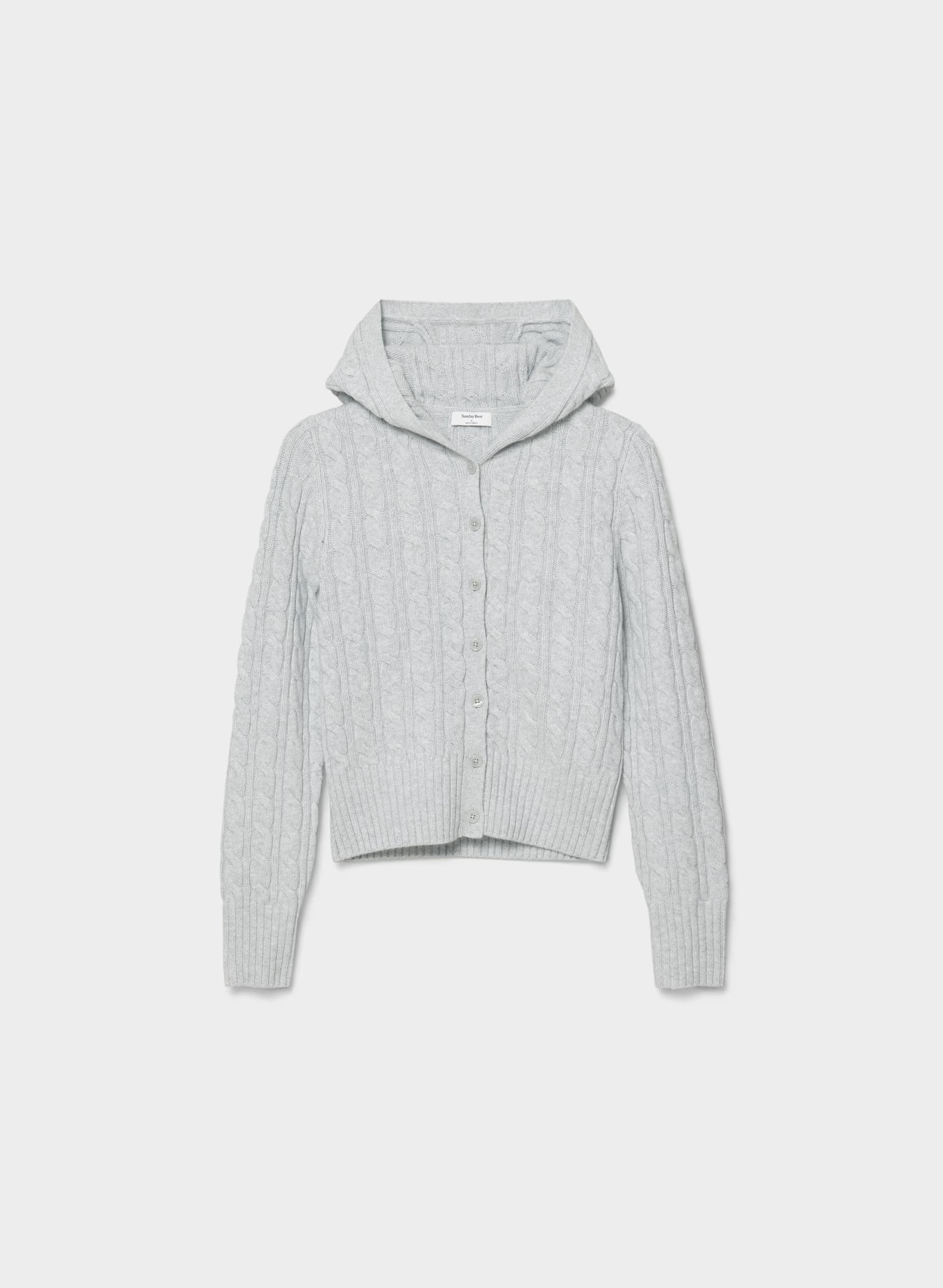 Fawn Hoodie - HEATHER CHROME