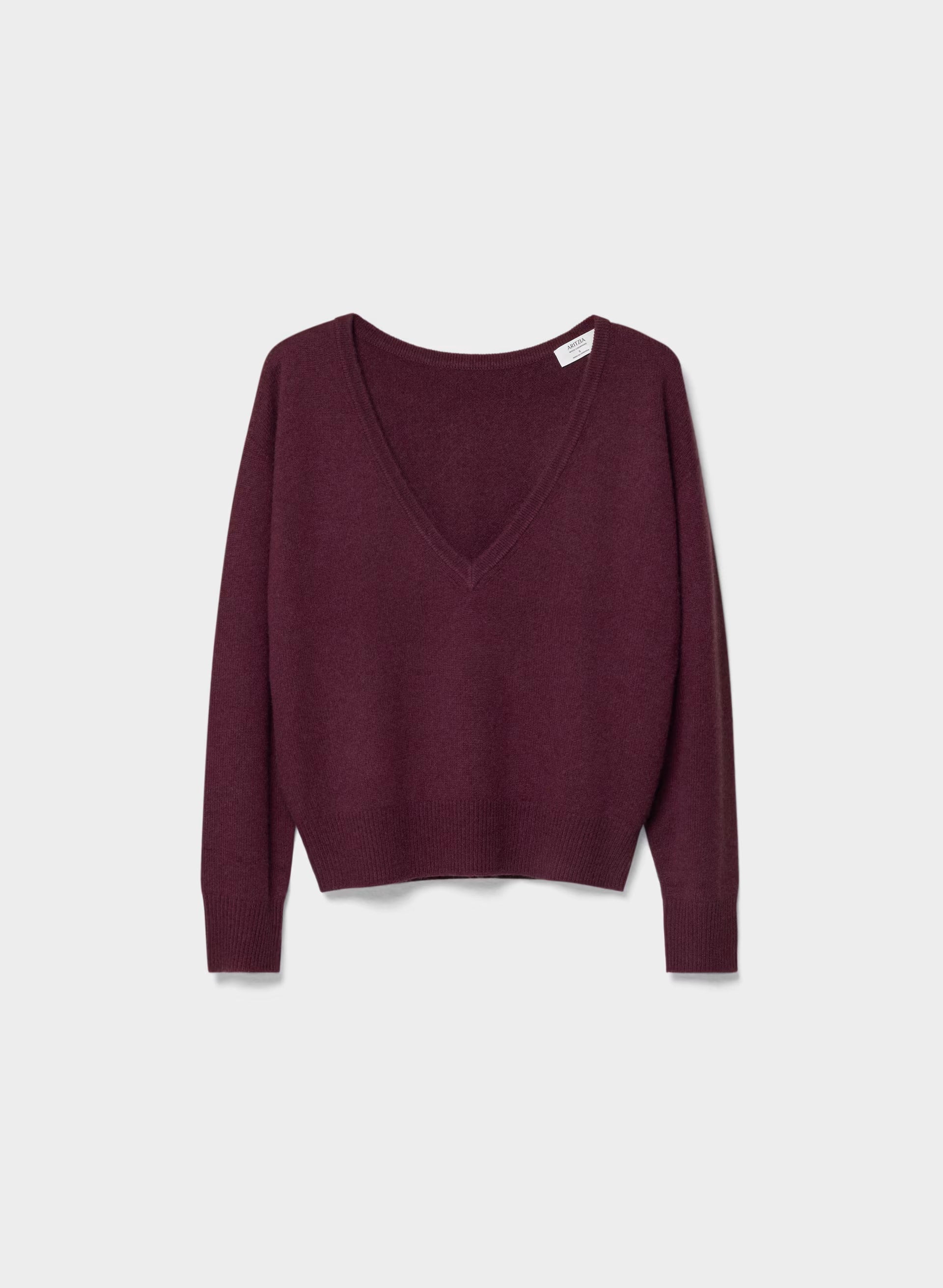 Essential Wool Cashmere Depth Sweater - GALA PLUM
