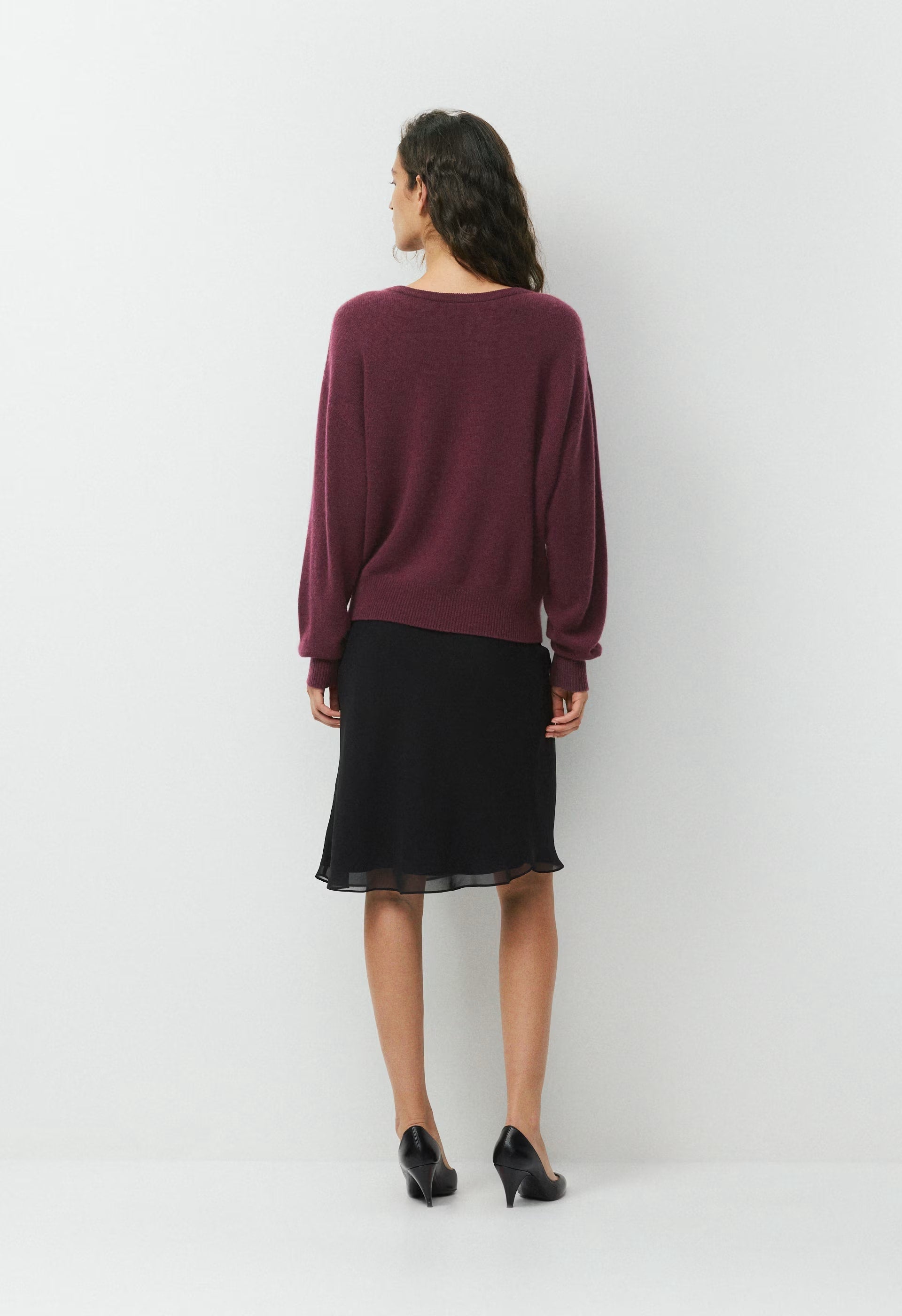 Essential Wool Cashmere Depth Sweater - GALA PLUM