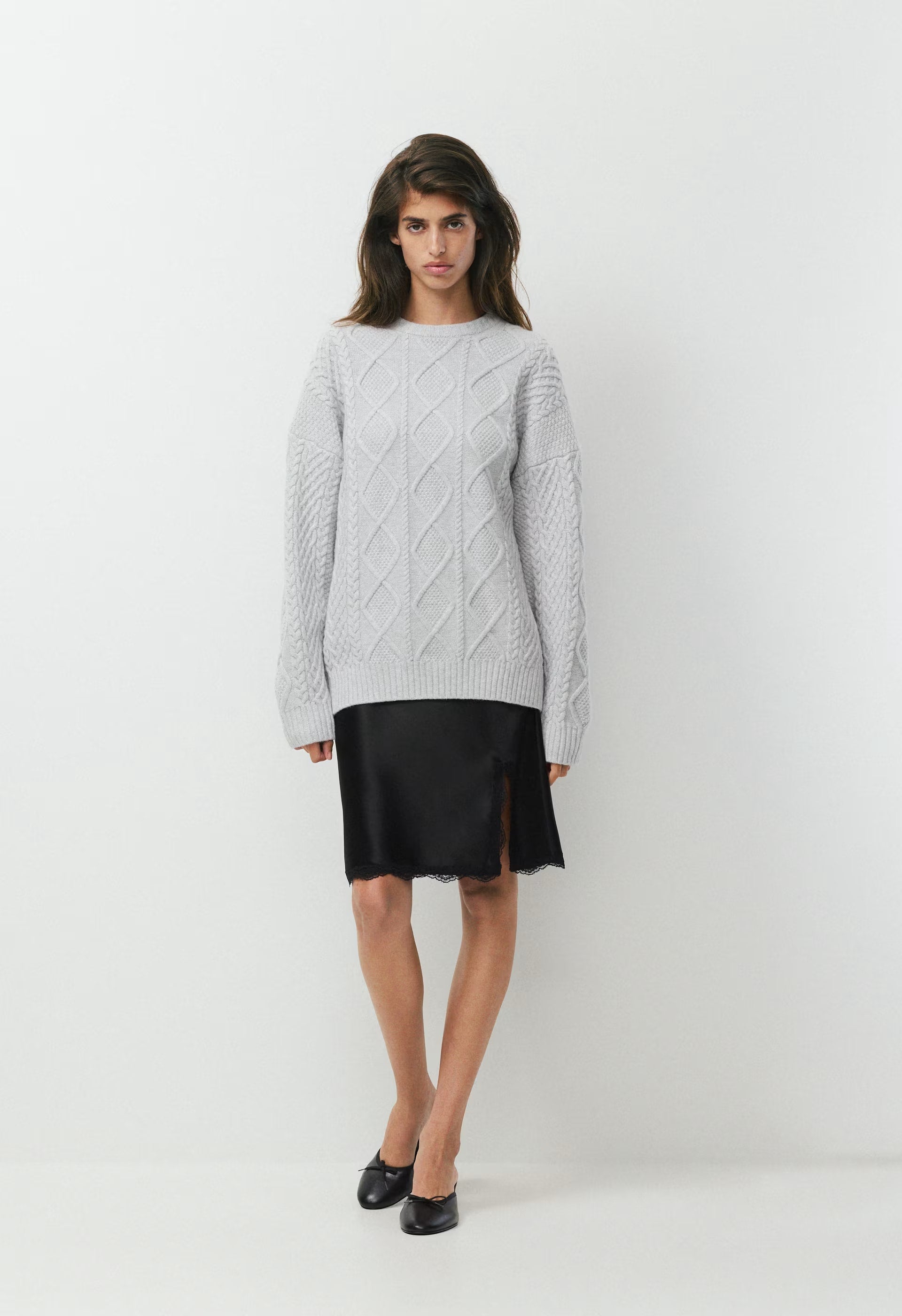 Peggy Sweater - HEATHER CHROME