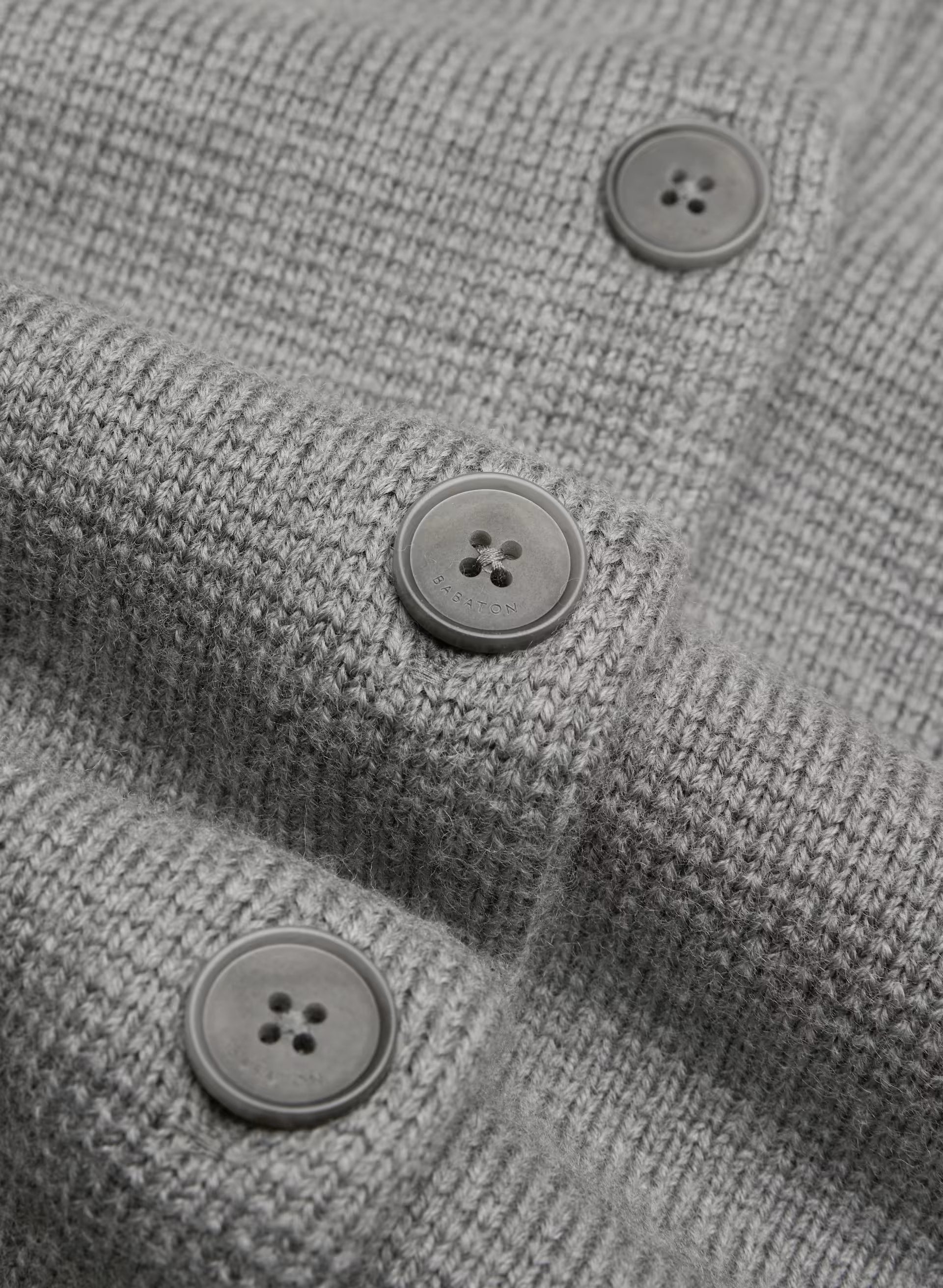 Bay Merino Wool Cardigan - HEATHER DARK GREY