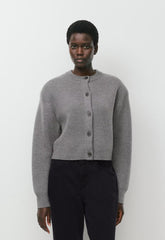 Bay Merino Wool Cardigan - HEATHER DARK GREY