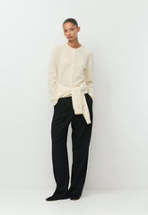 Bare Cashmere Noteworthy Cardigan - SEASIDE CREAM