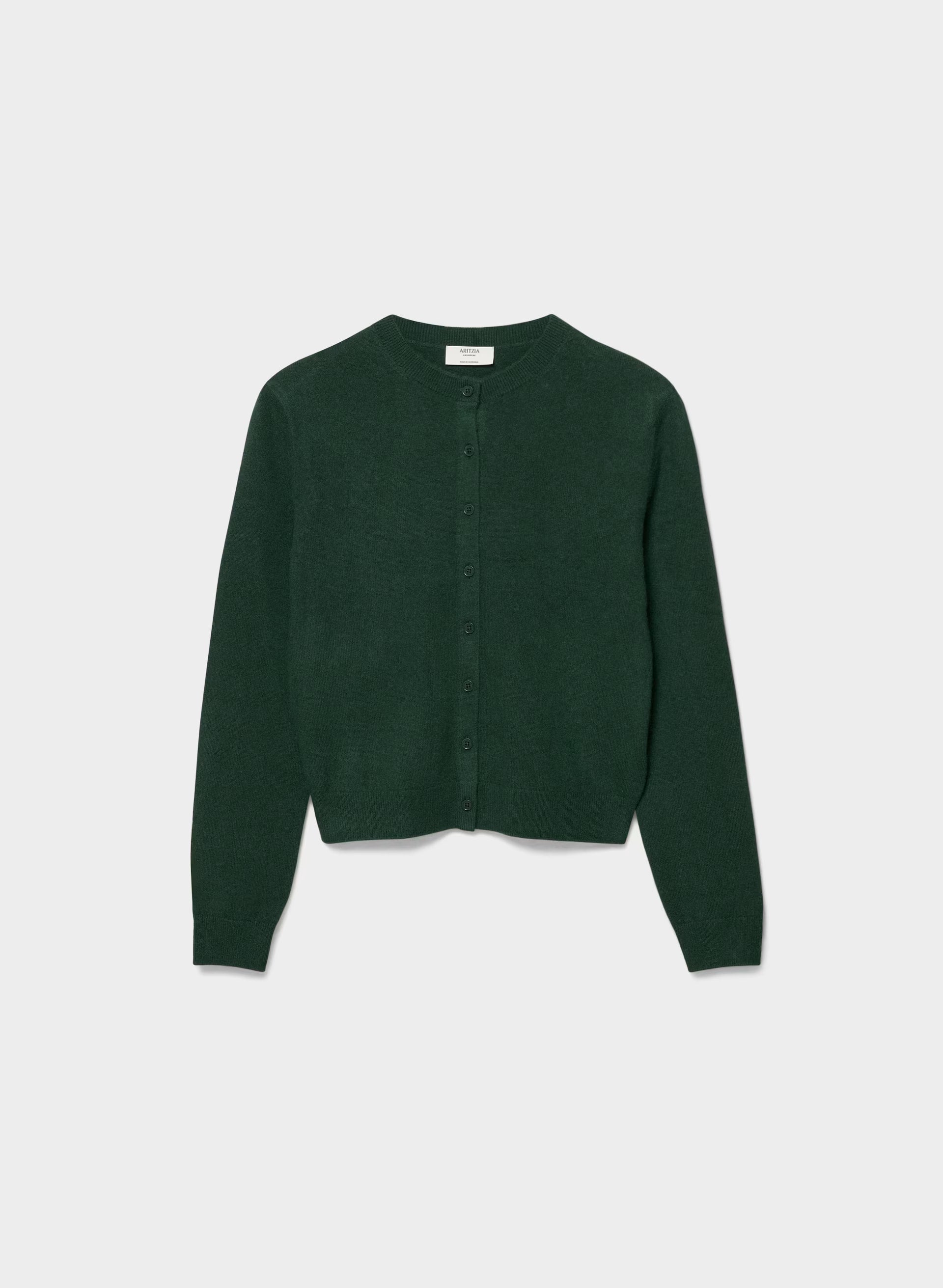 Bare Cashmere Noteworthy Cardigan - FIGTREE GREEN
