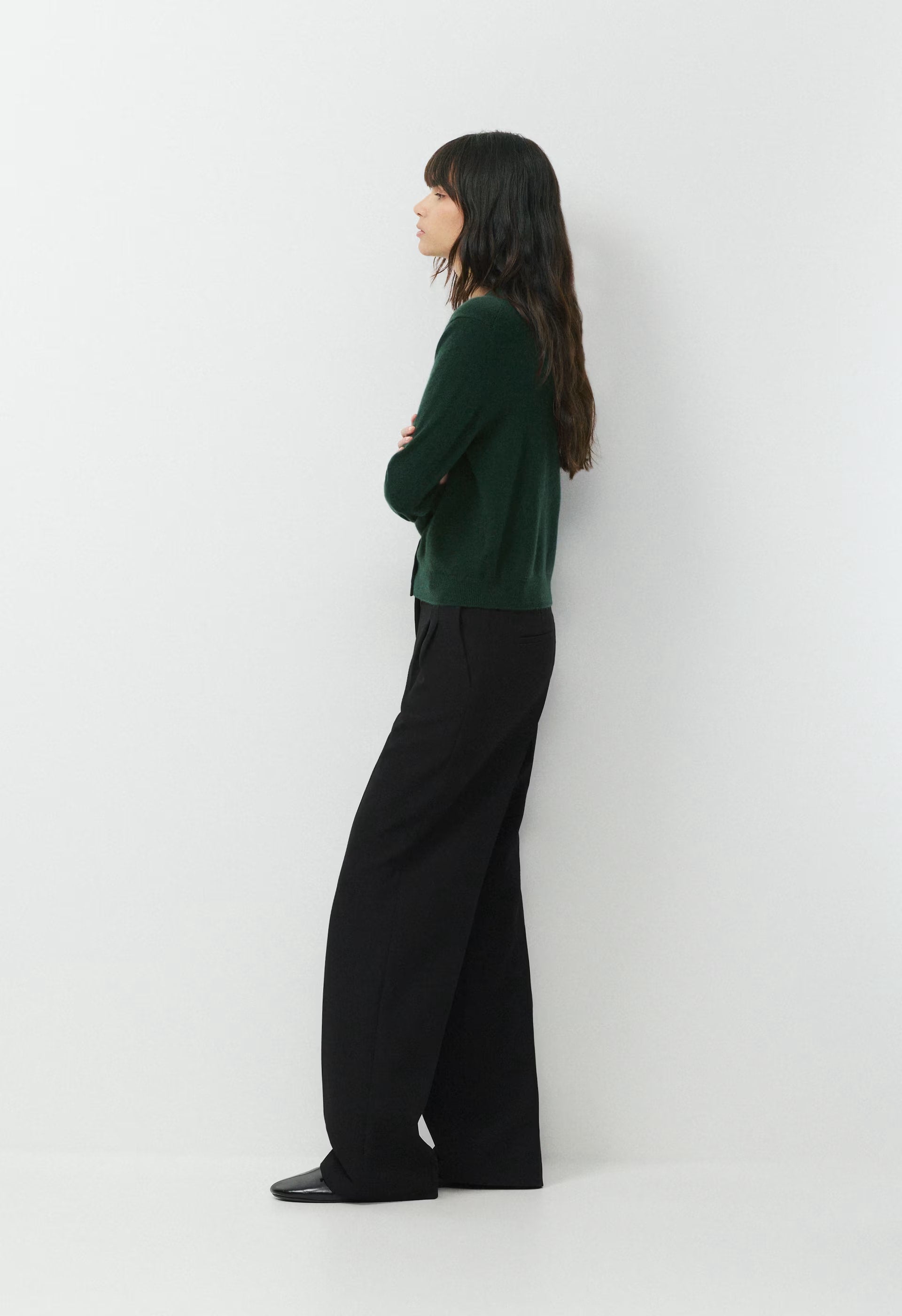 Bare Cashmere Noteworthy Cardigan - FIGTREE GREEN