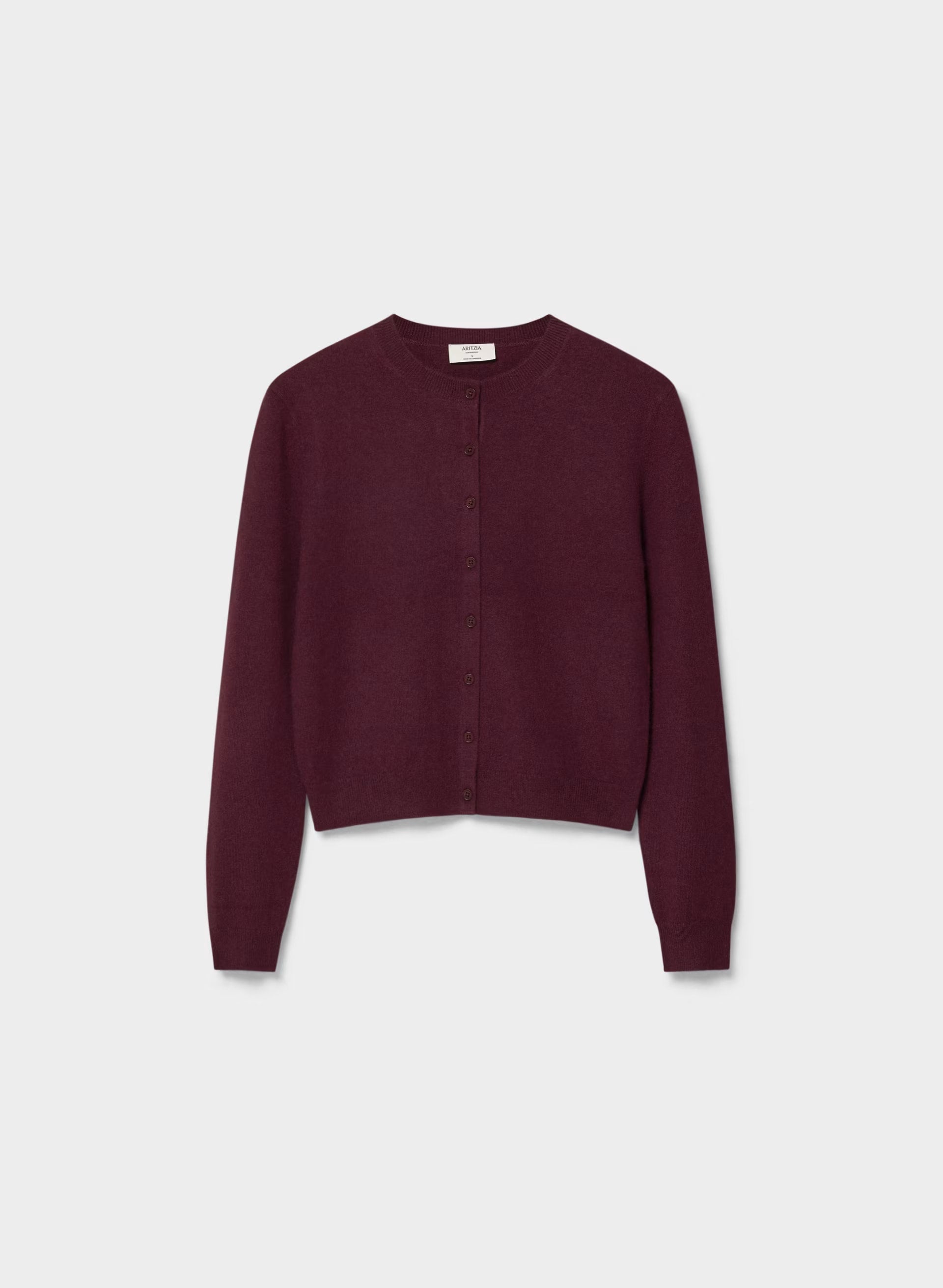 Bare Cashmere Noteworthy Cardigan - GALA PLUM