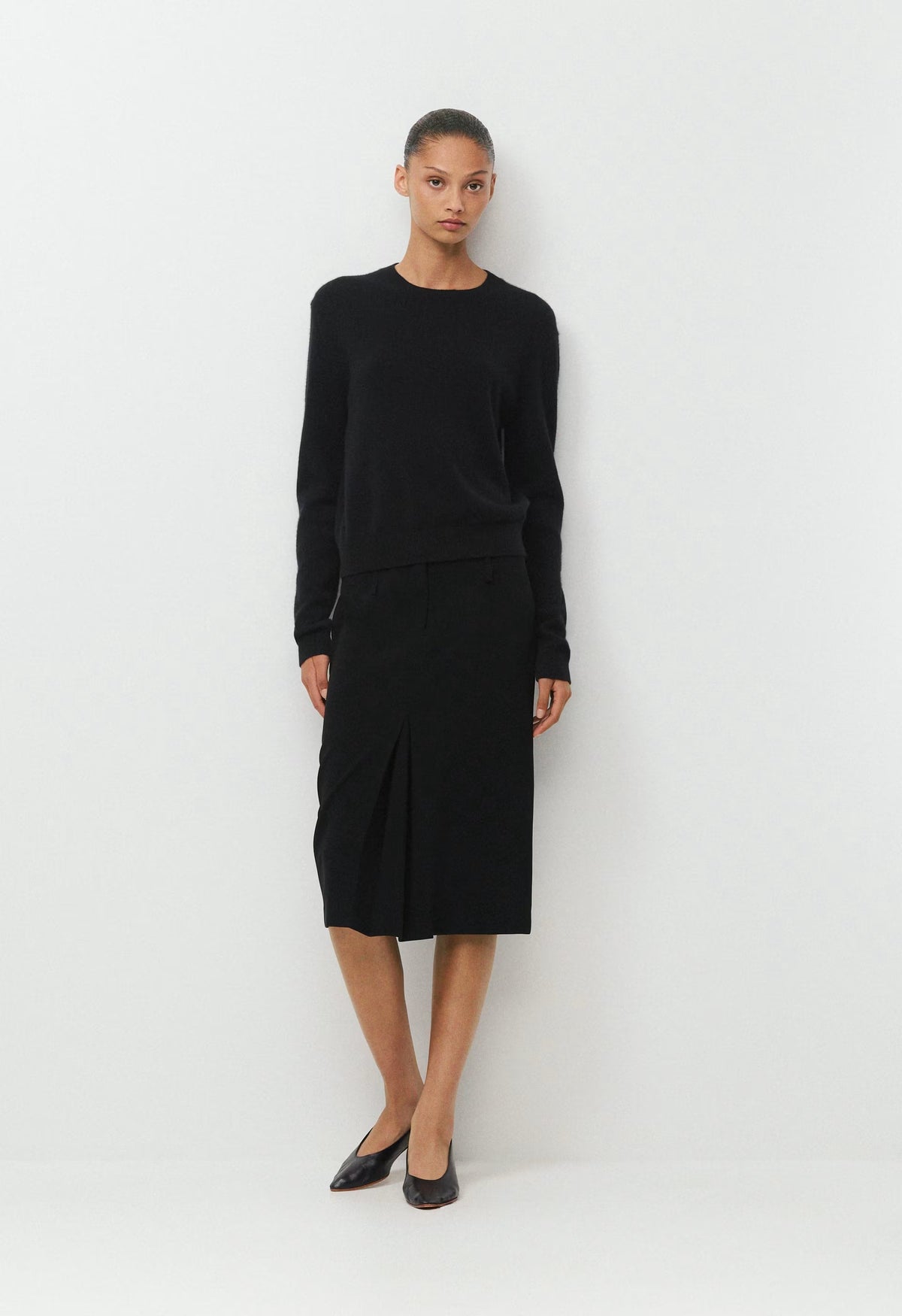 Bare Cashmere Bloor Sweater - BLACK