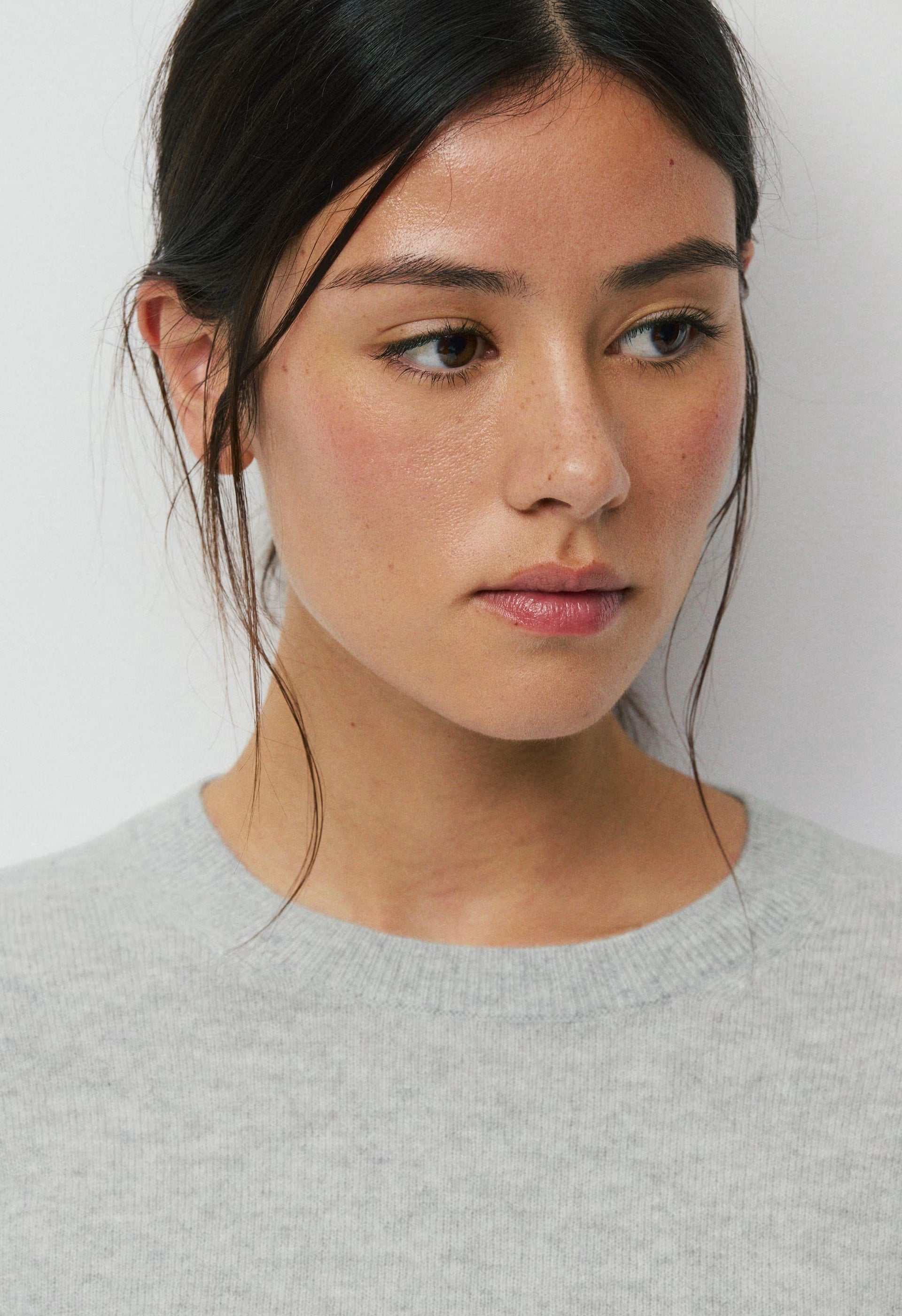 Bare Cashmere Bloor Sweater - HEATHER CHROME