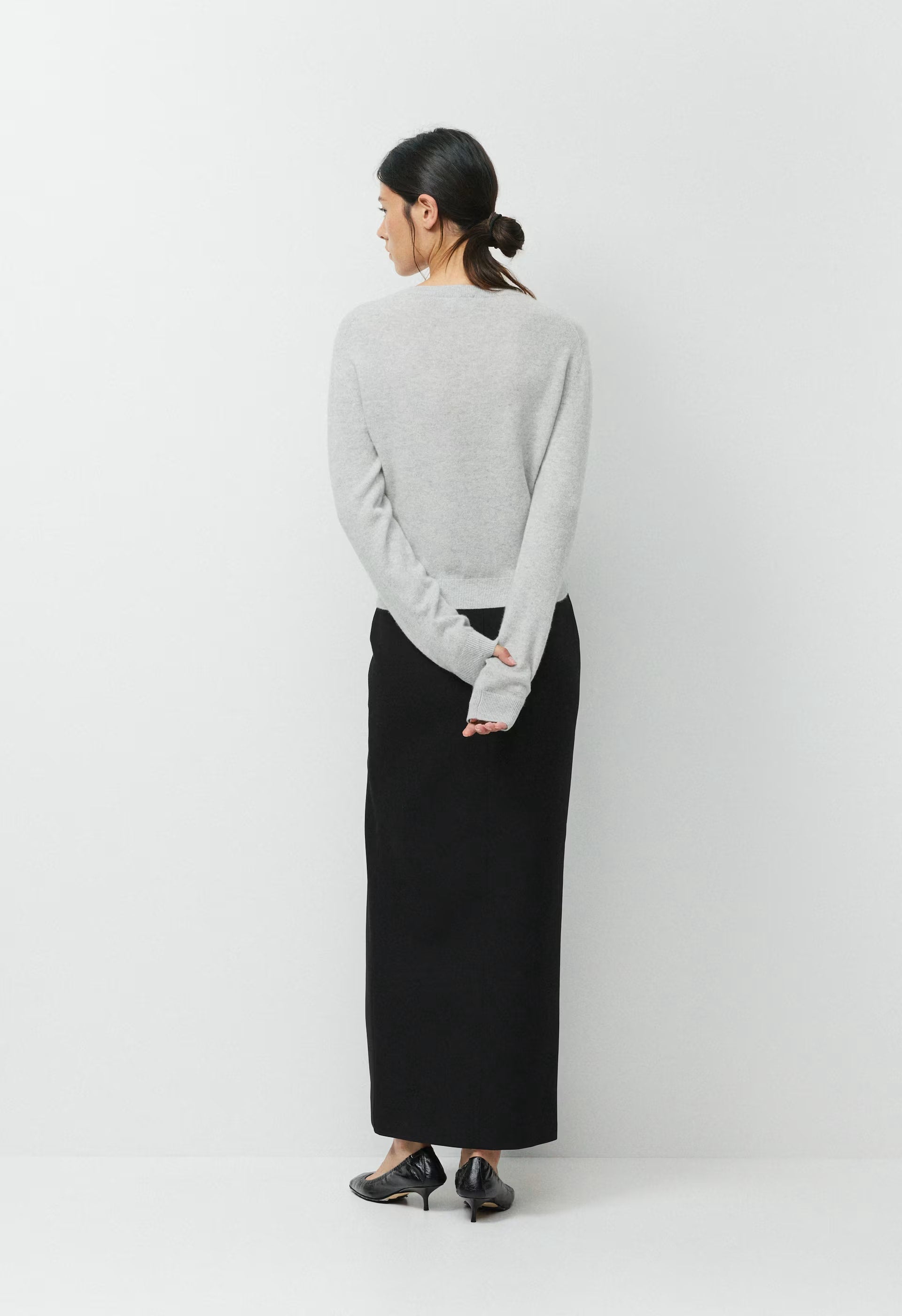 Bare Cashmere Bloor Sweater - HEATHER CHROME