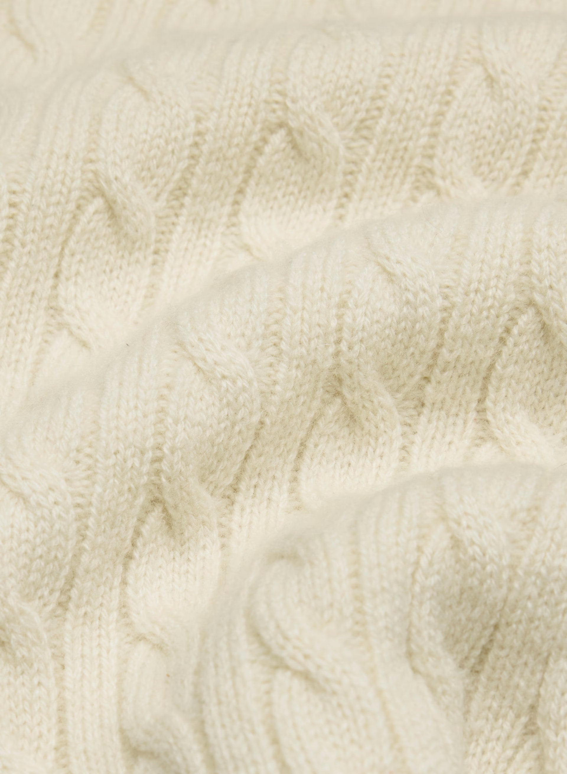 Wool Cashmere Noteworthy Cardigan - SEASIDE CREAM
