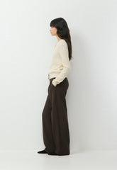 Wool Cashmere Noteworthy Cardigan - SEASIDE CREAM