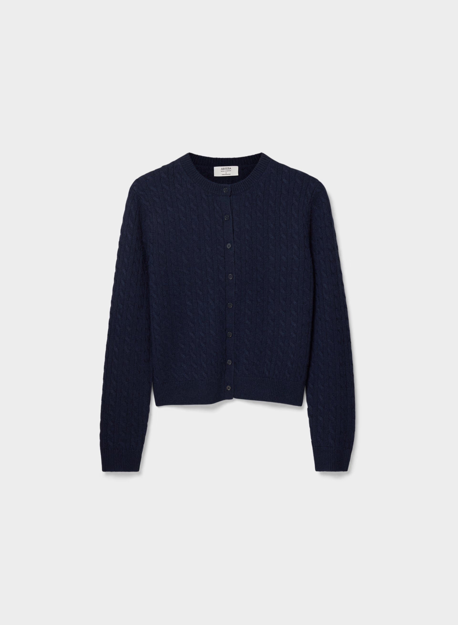 Wool Cashmere Noteworthy Cardigan - ADMIRAL NAVY