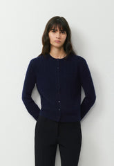Wool Cashmere Noteworthy Cardigan - ADMIRAL NAVY