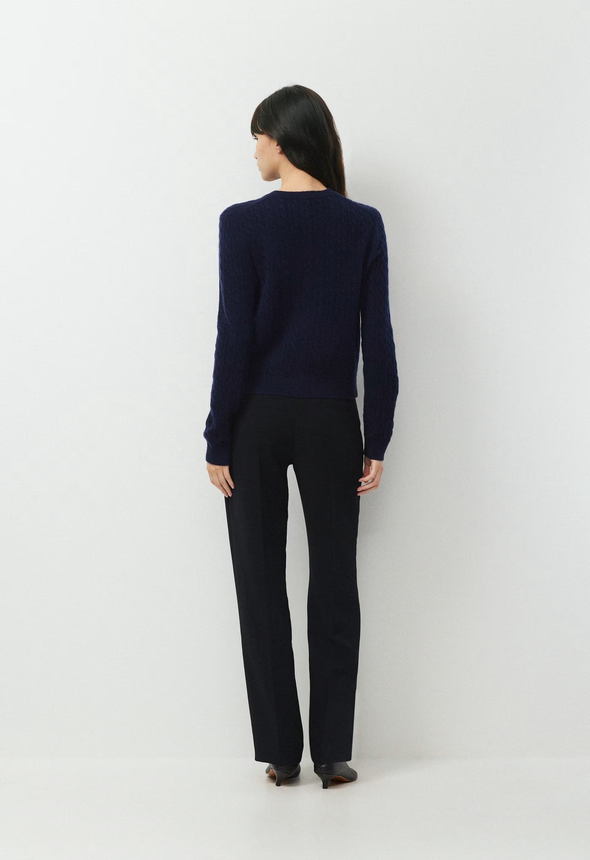 Wool Cashmere Noteworthy Cardigan - ADMIRAL NAVY