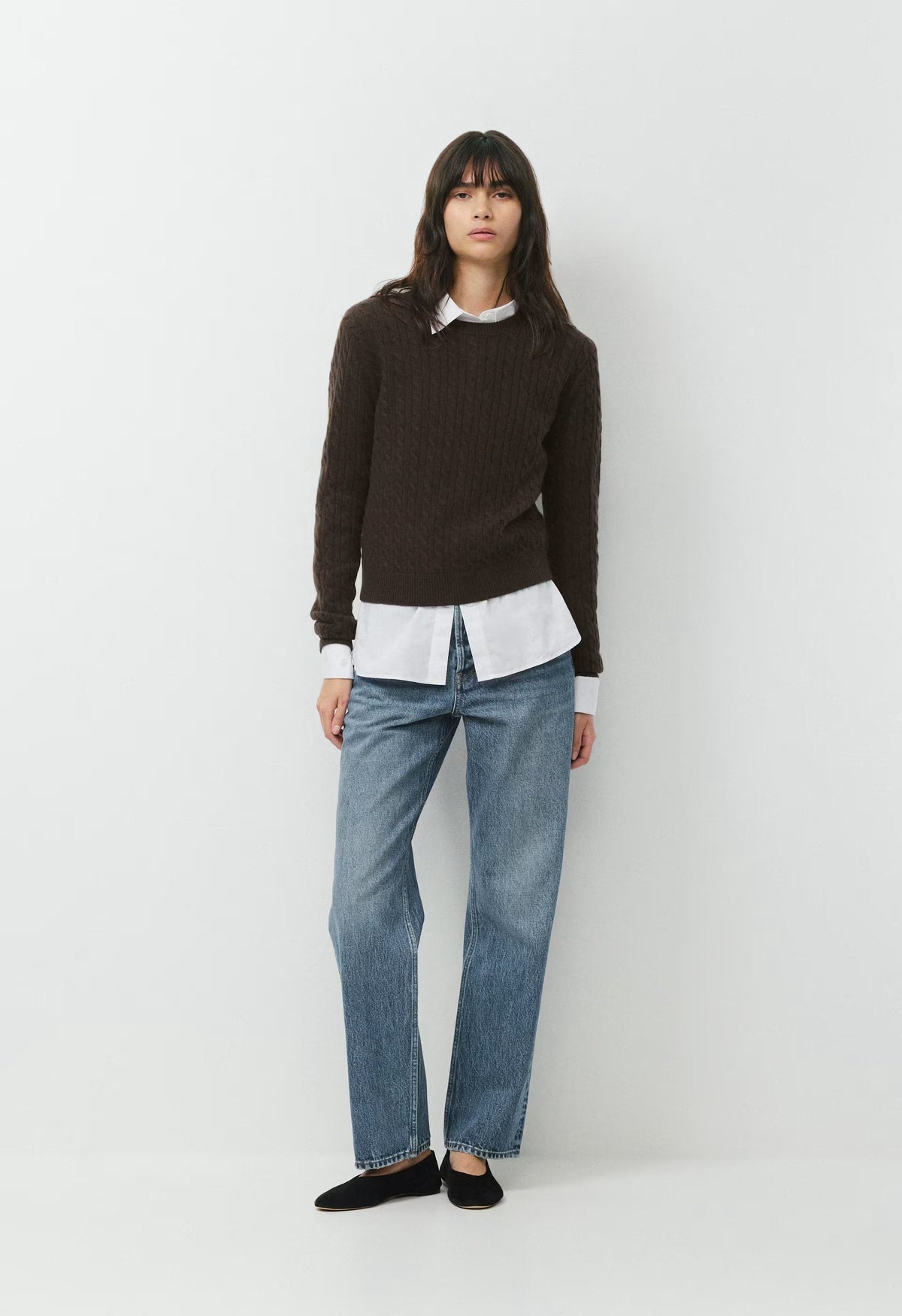 Wool Cashmere Bloor Sweater - CACAO NIB BROWN