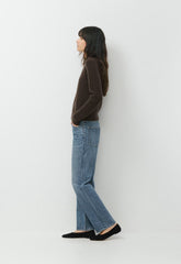 Wool Cashmere Bloor Sweater - CACAO NIB BROWN