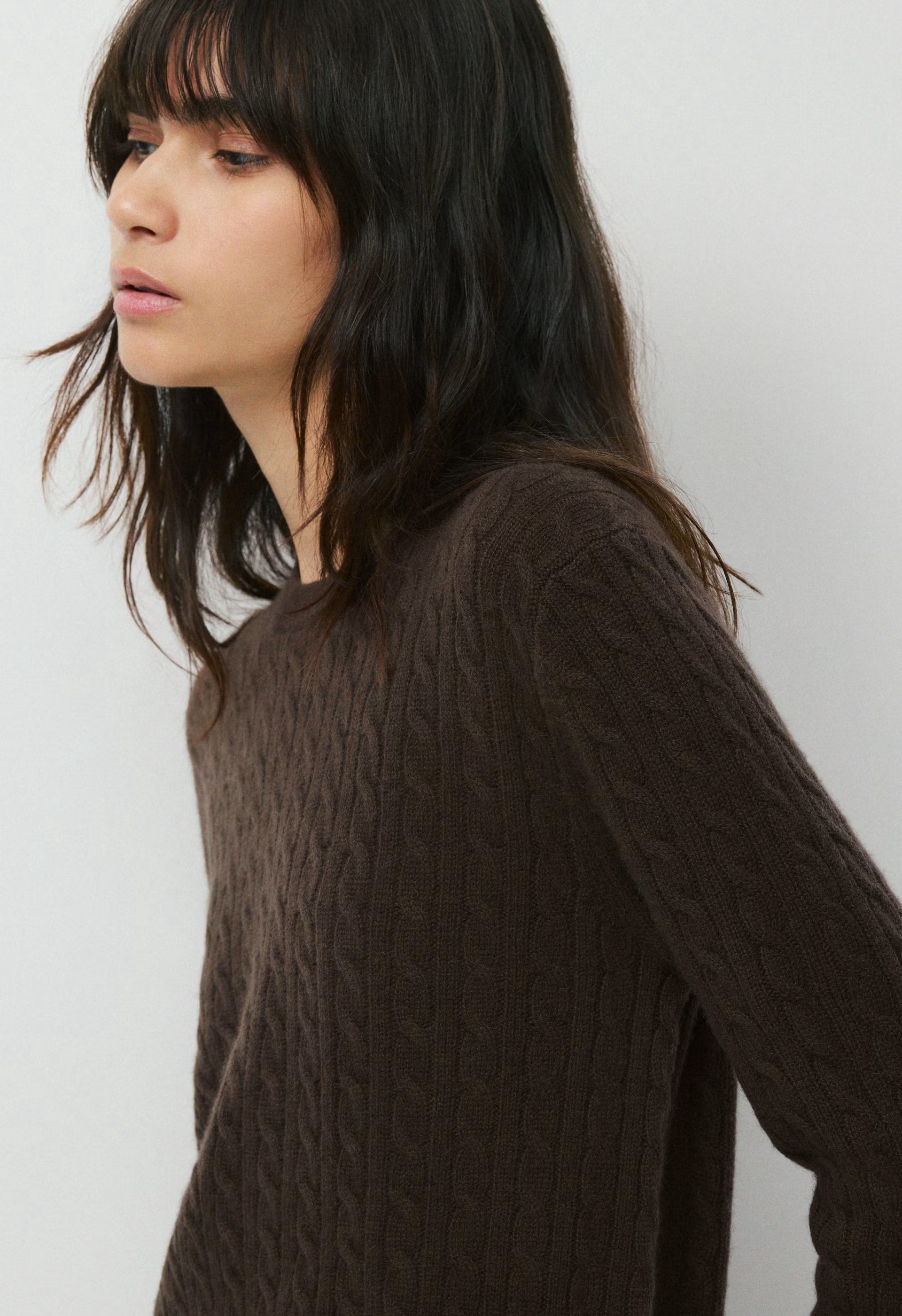Wool Cashmere Bloor Sweater - CACAO NIB BROWN