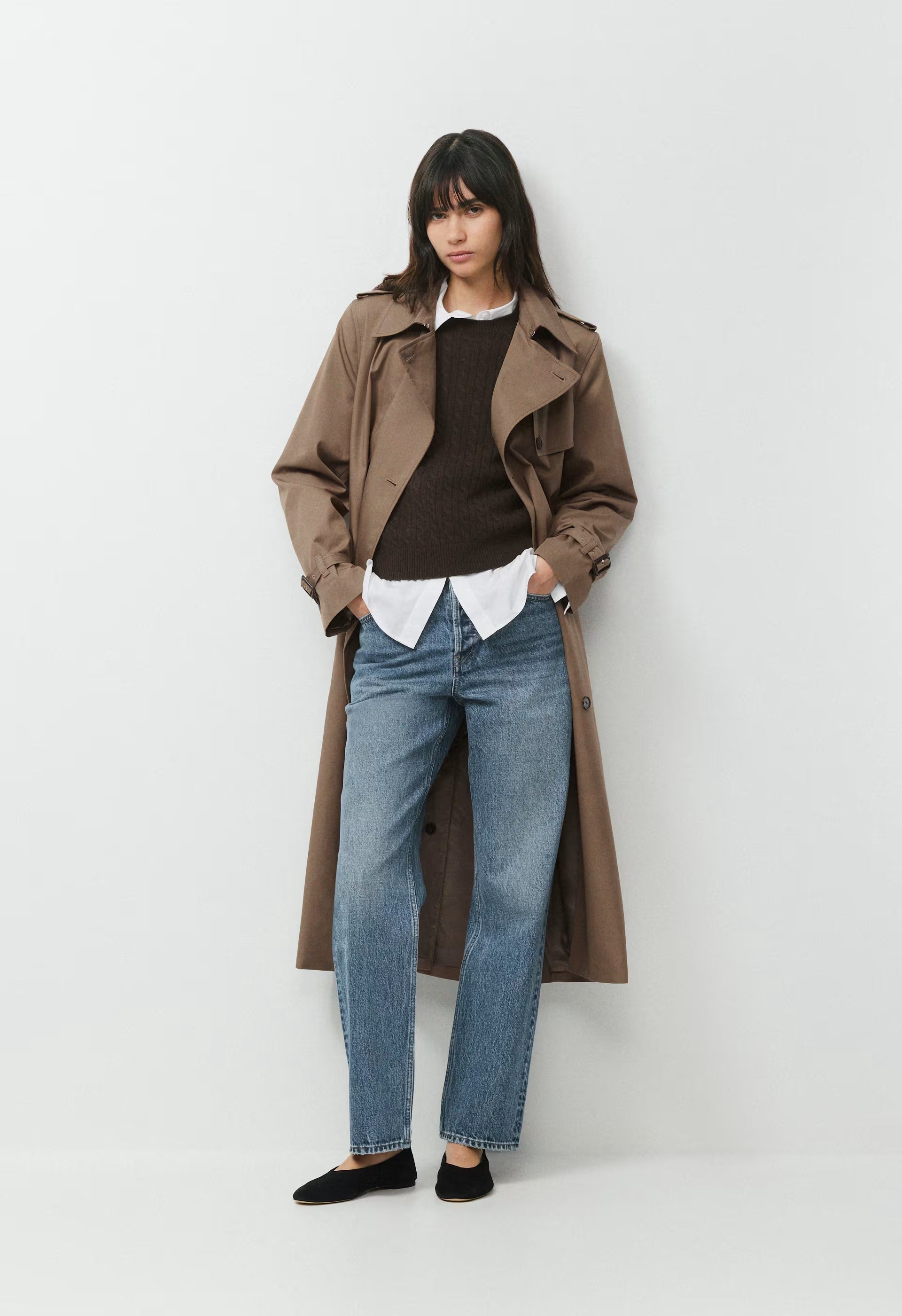 Wool Cashmere Bloor Sweater - CACAO NIB BROWN