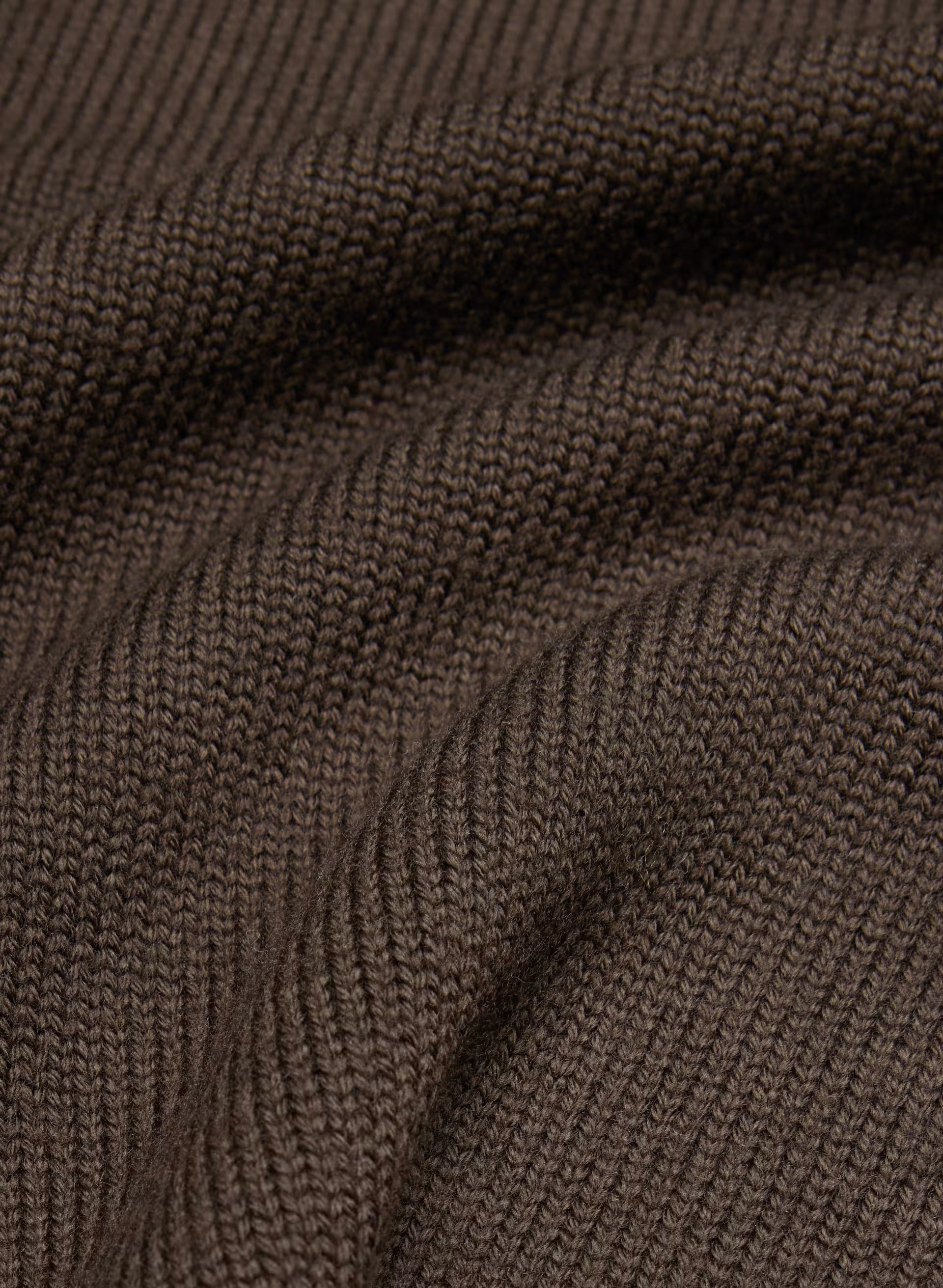 Essential Merino Wool Angle Sweater - CACAO NIB BROWN