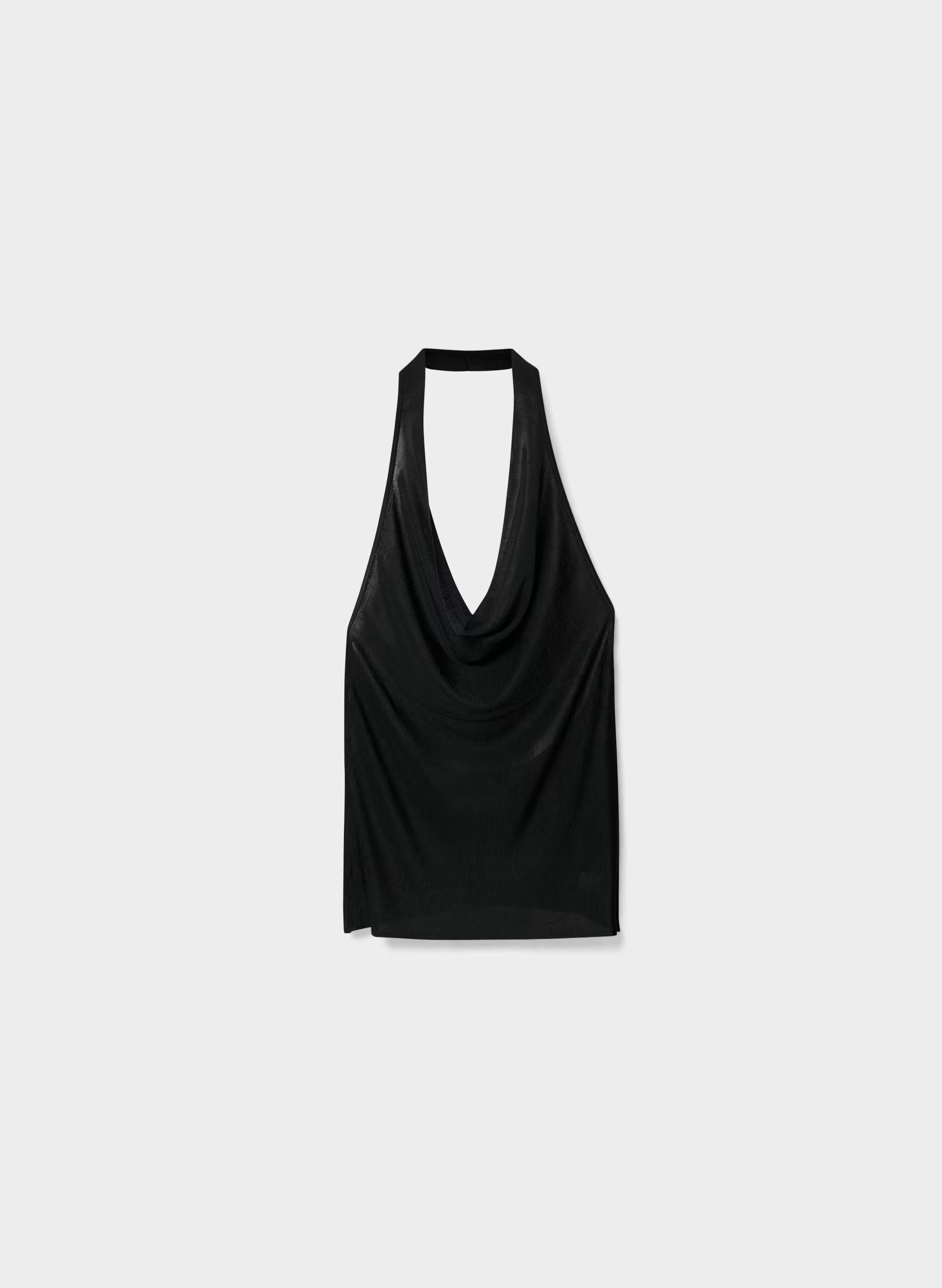 Encore Halter Top - BLACK