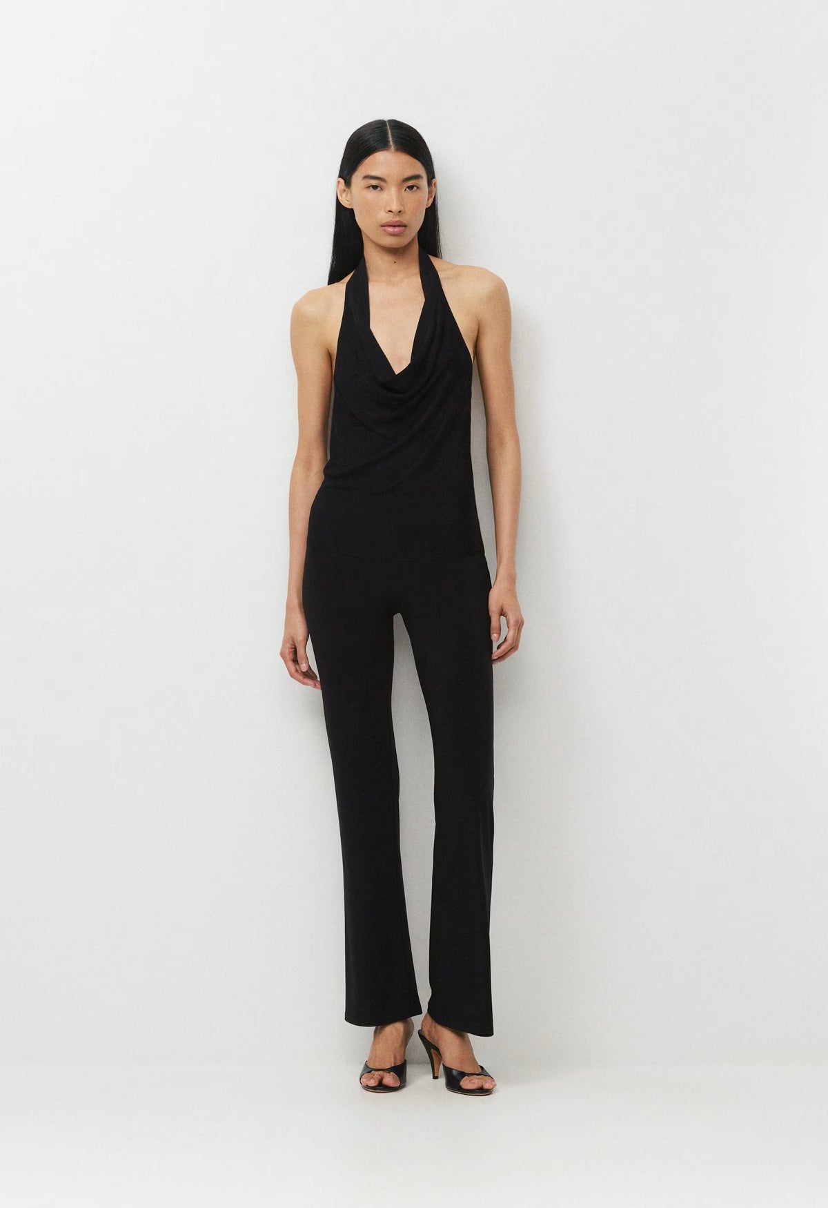 Encore Halter Top - BLACK
