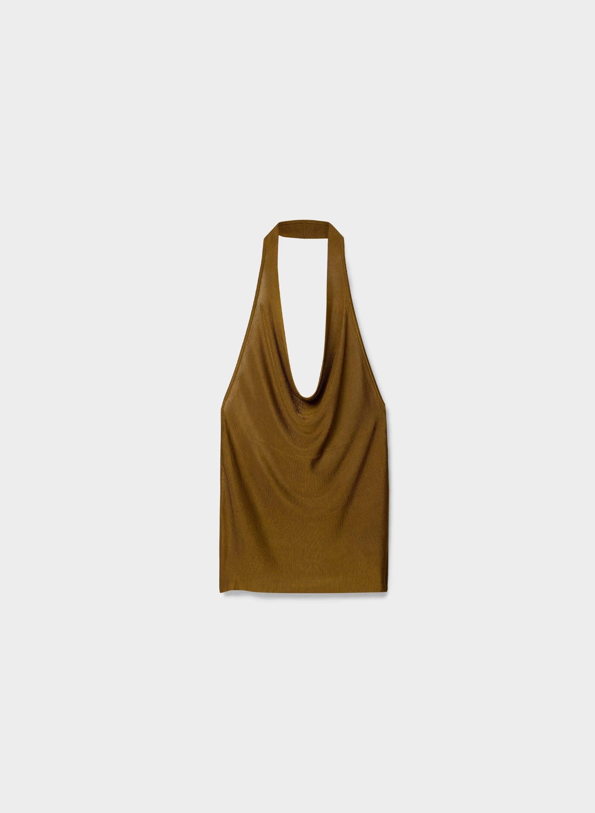 Encore Halter Top - SHERRY OCHRE