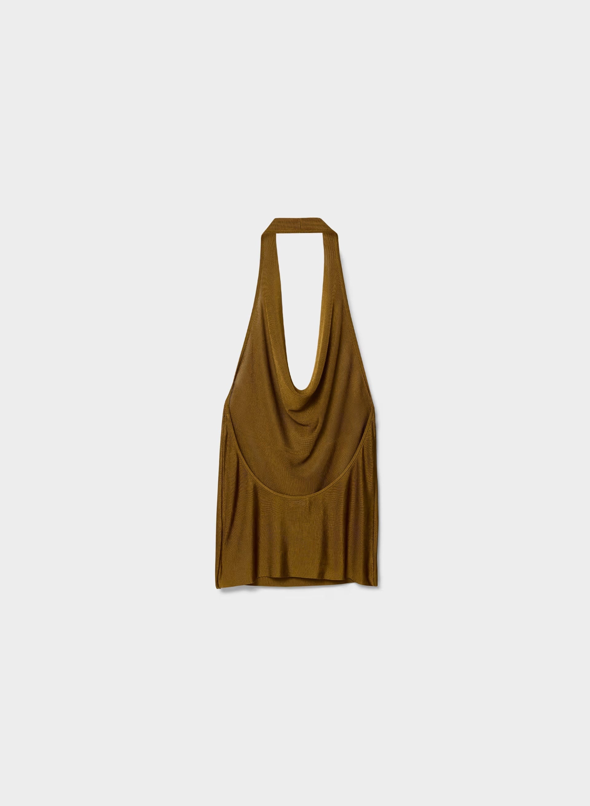 Encore Halter Top - SHERRY OCHRE