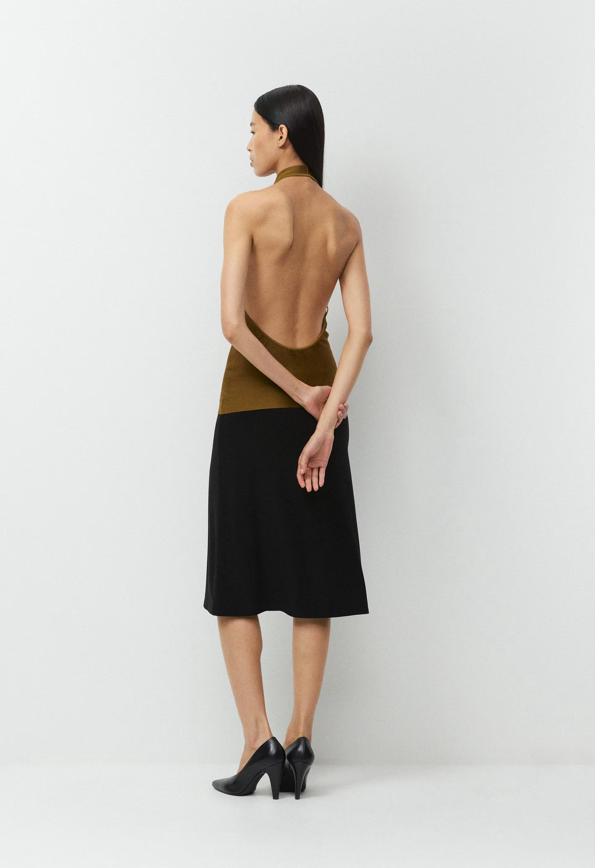 Encore Halter Top - SHERRY OCHRE