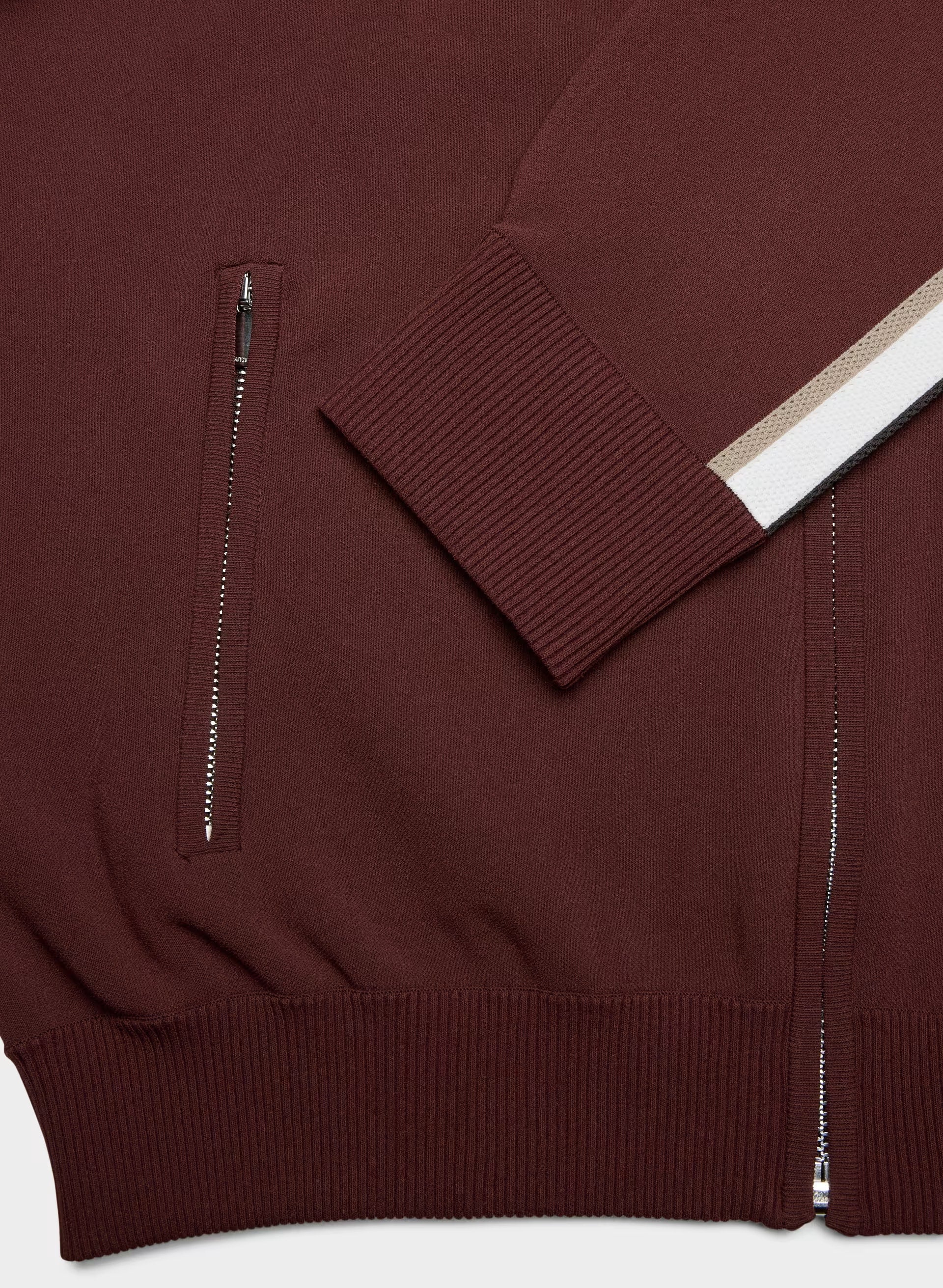 Wayfinder Zip Hoodie - RICH BURGUNDY/MULTI