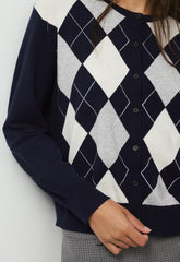 Passage Cardigan - Wonder Yarn - ADMIRAL NVY/LT BIRCH