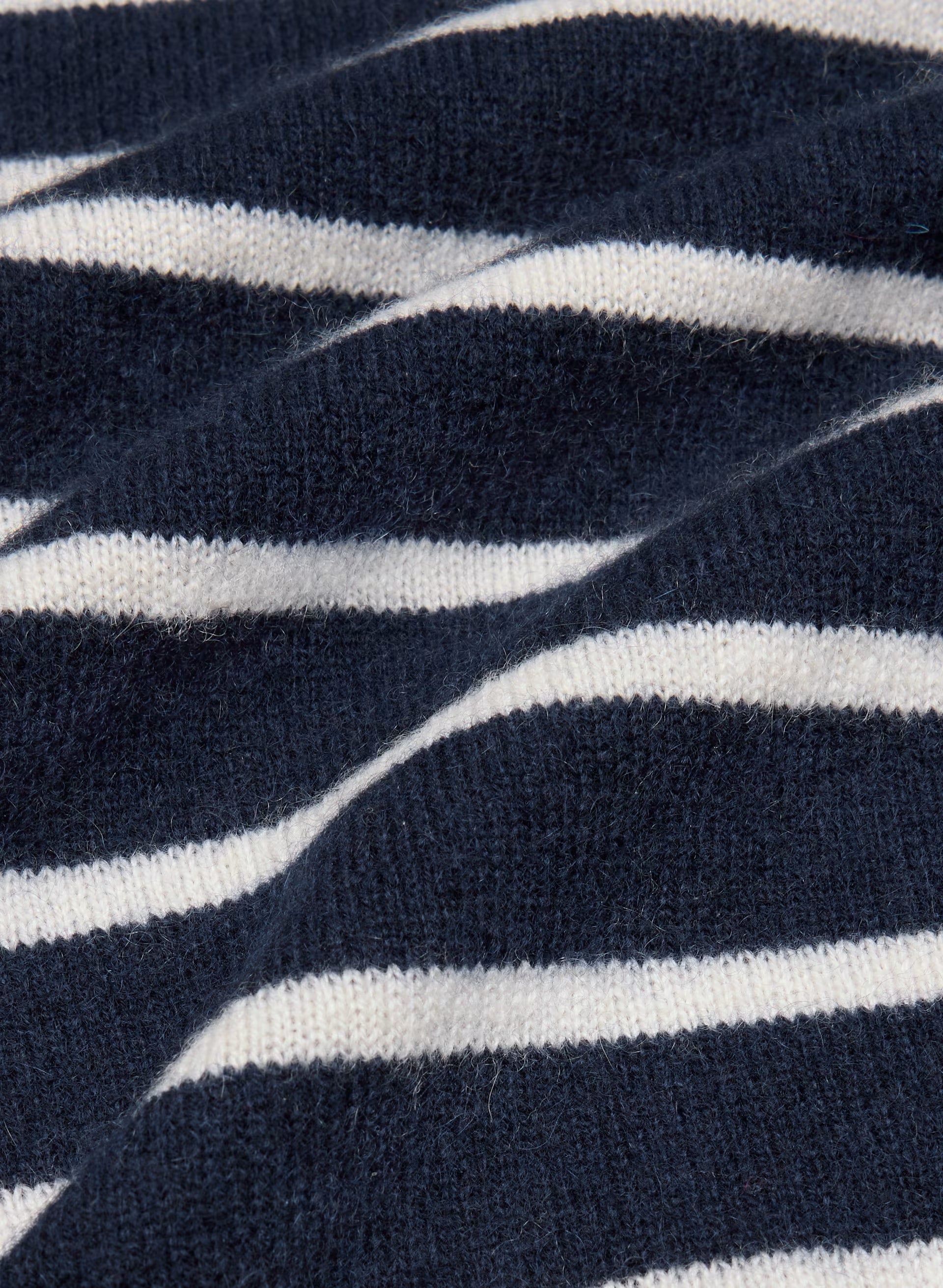 Bare Cashmere Noteworthy Cardigan - ADMIRAL NVY/LT BIRCH