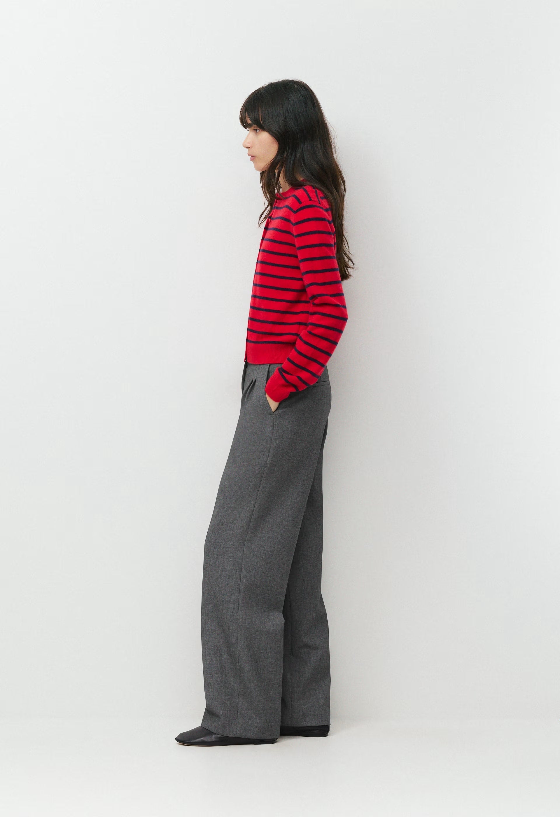 Bare Cashmere Noteworthy Cardigan - FLSHNG RD/ AD NAVY