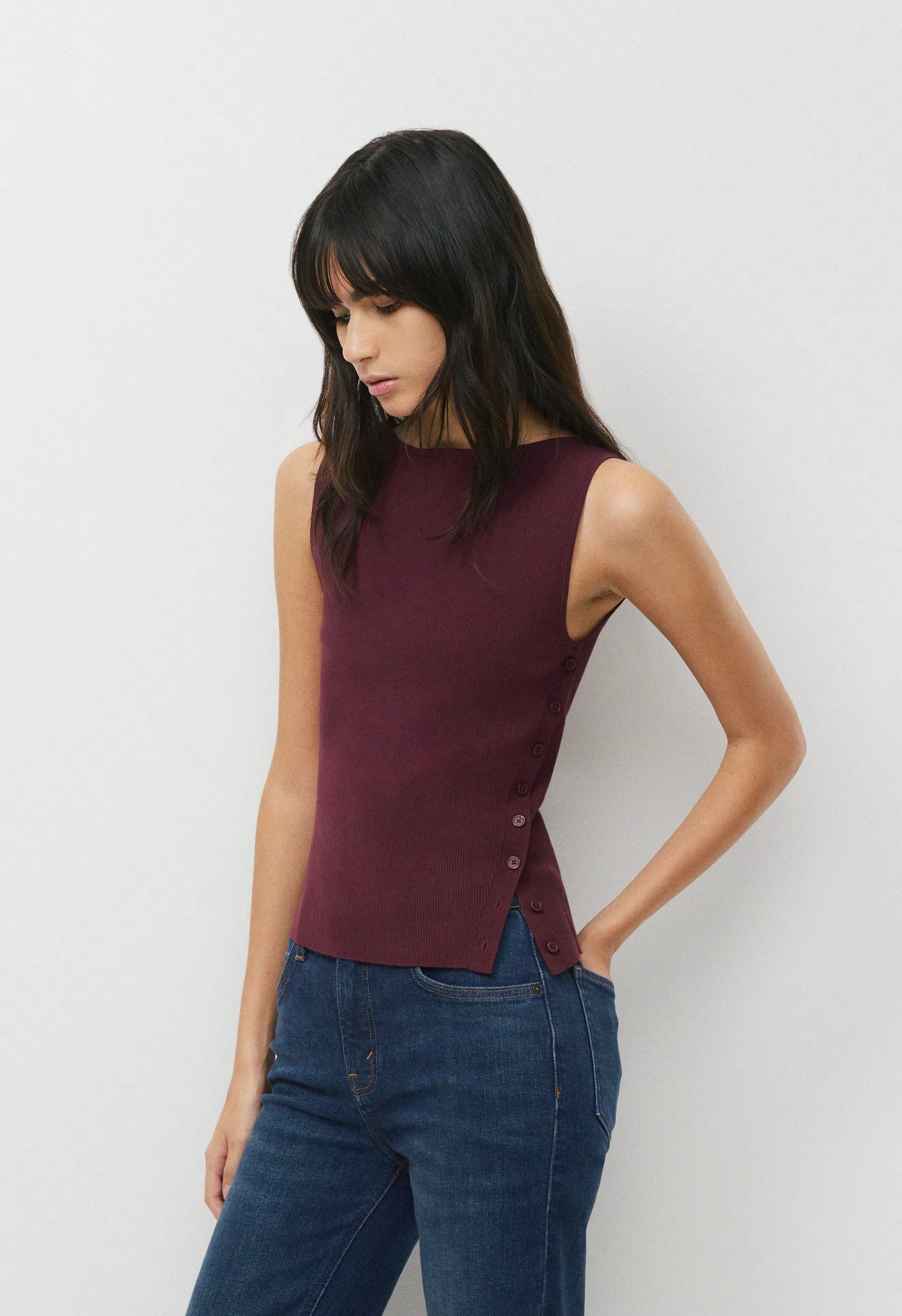 Kindred Top - Wonder Yarn - GALA PLUM