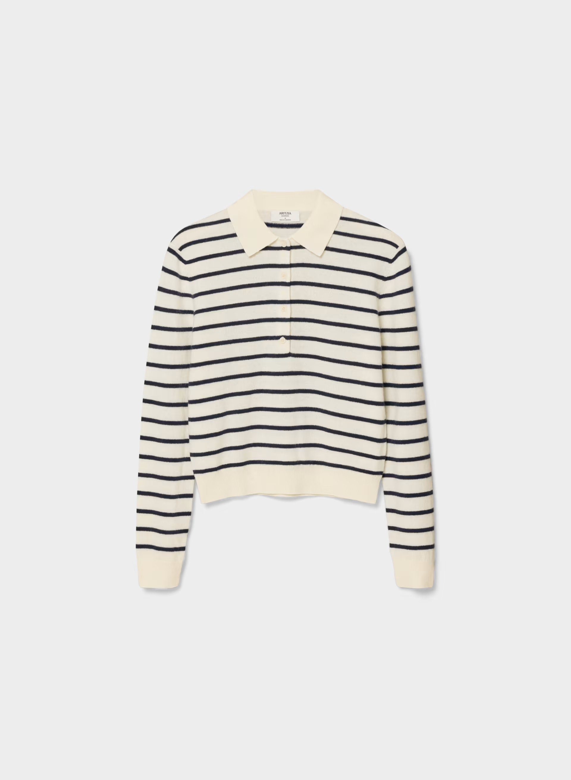 Bare Cashmere Cellini Sweater - LGHT BRCH/ADML NVY