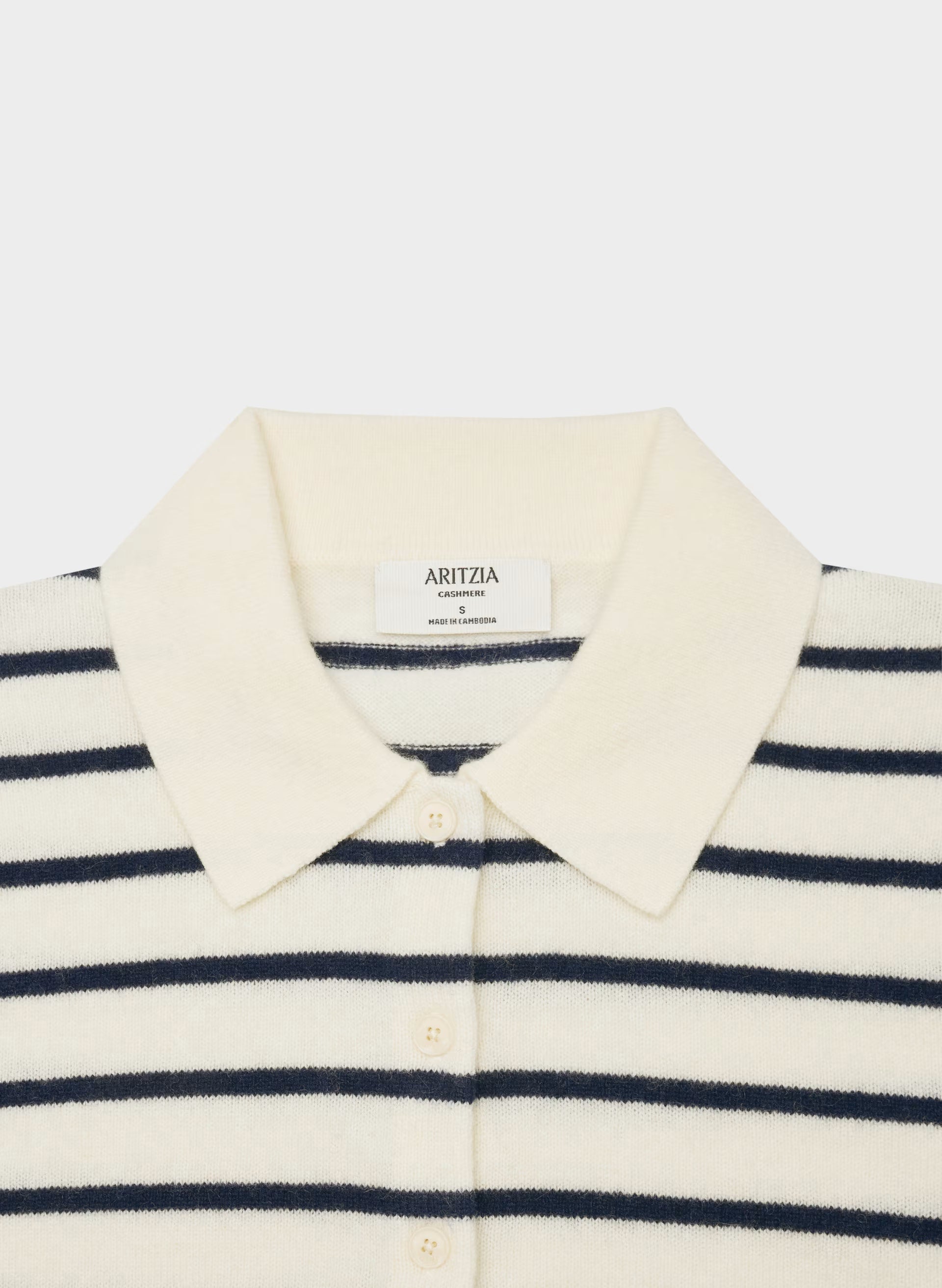 Bare Cashmere Cellini Sweater - LGHT BRCH/ADML NVY