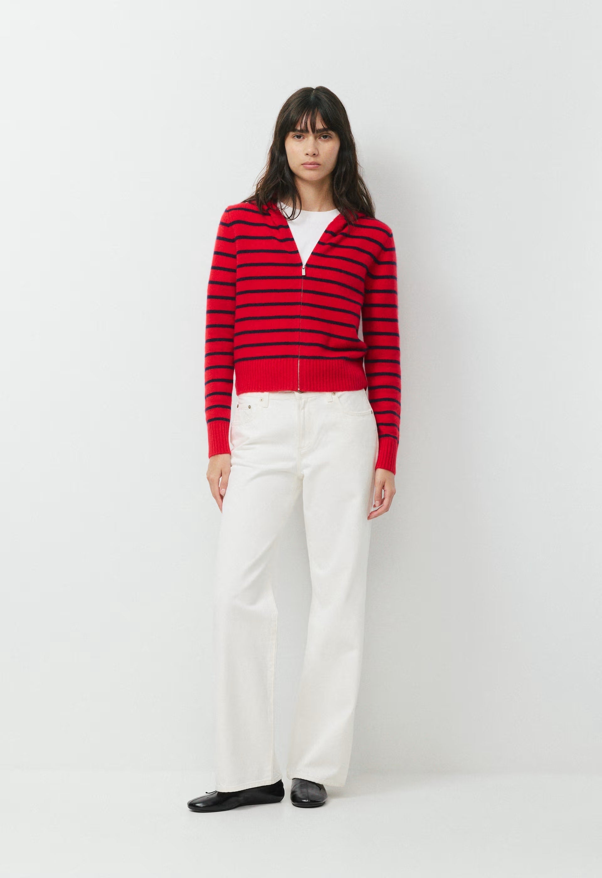 Essential Cashmere Idyllic Zip Hoodie - FLSHNG RD/ AD NAVY