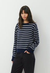 Essential Cashmere Relic Sweater - ADMIRAL NVY/LT BIRCH