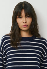 Essential Cashmere Relic Sweater - ADMIRAL NVY/LT BIRCH