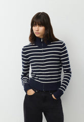 Essential Cashmere Catalogue Zip-Up - ADMIRAL NVY/LT BIRCH