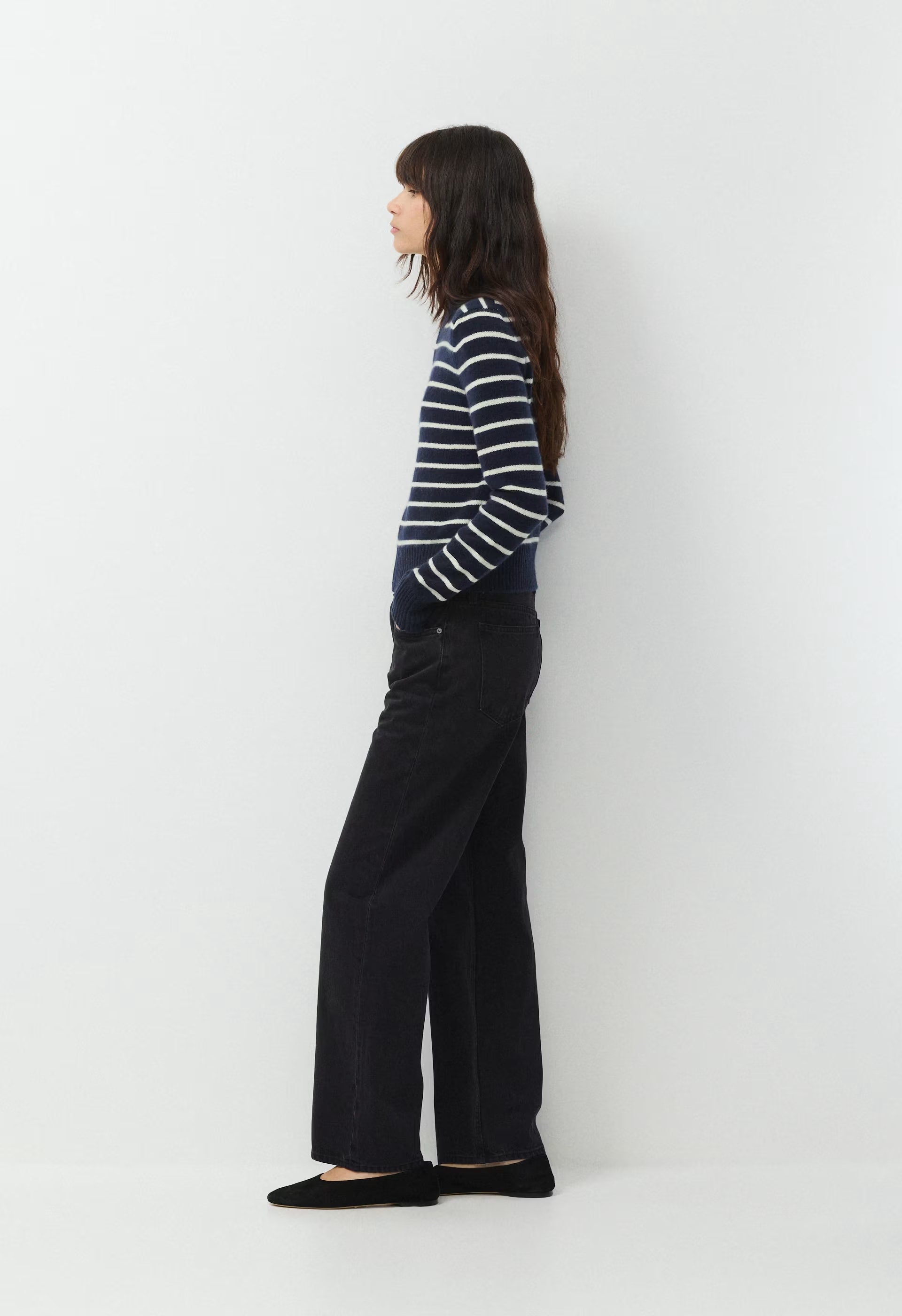 Essential Cashmere Catalogue Zip-Up - ADMIRAL NVY/LT BIRCH