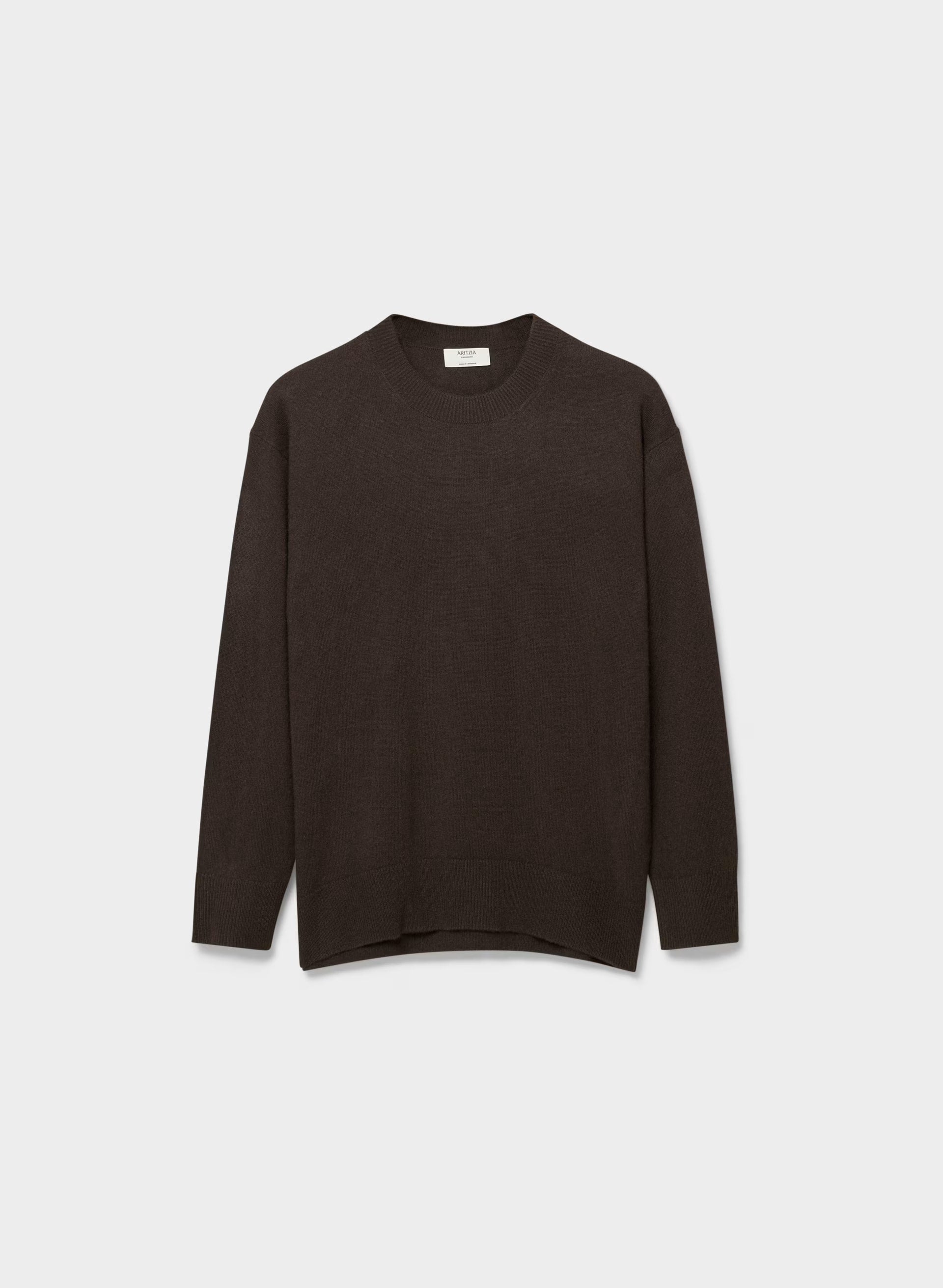 Bare Cashmere Meticulous Sweater - CACAO NIB BROWN