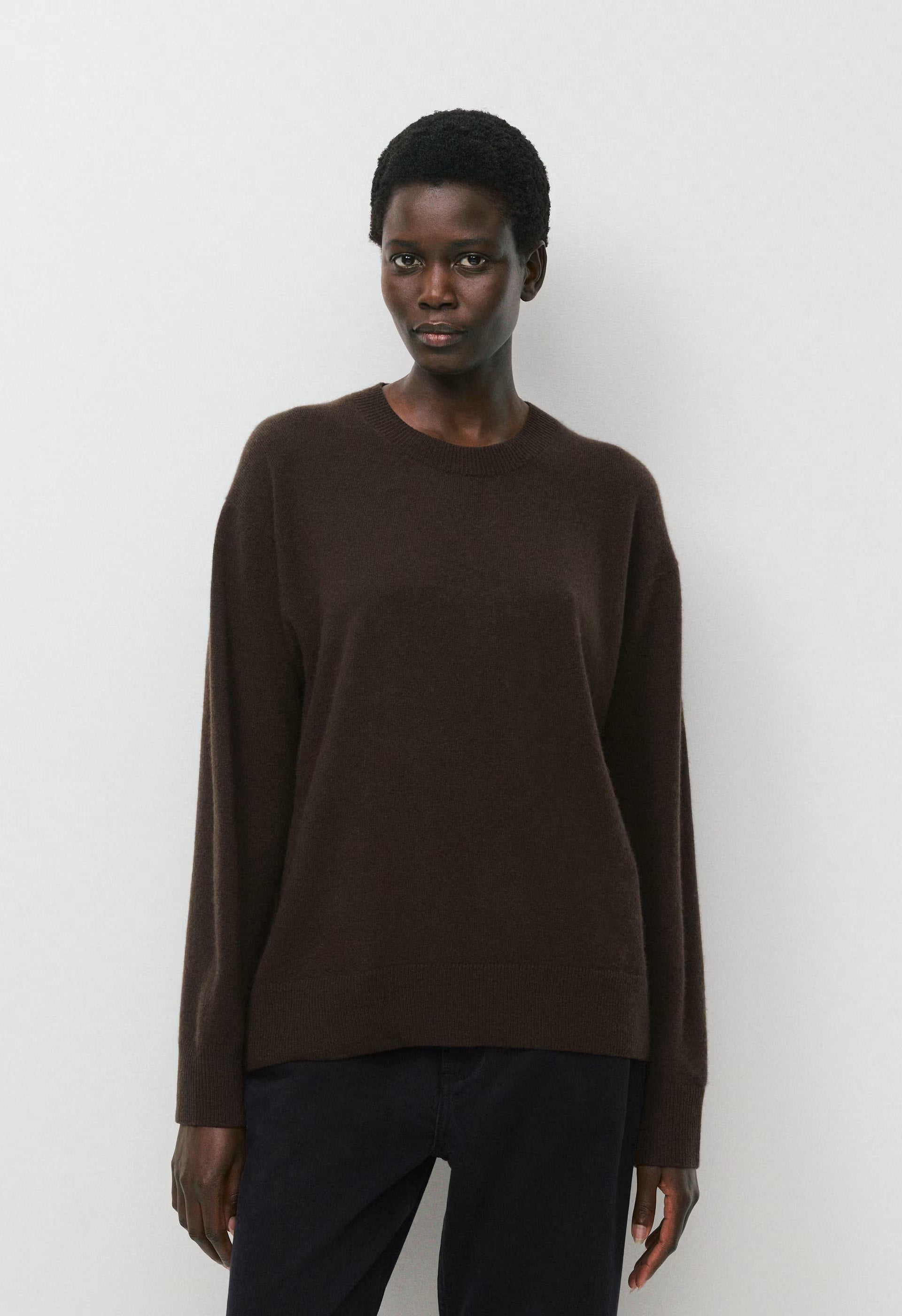 Bare Cashmere Meticulous Sweater - CACAO NIB BROWN