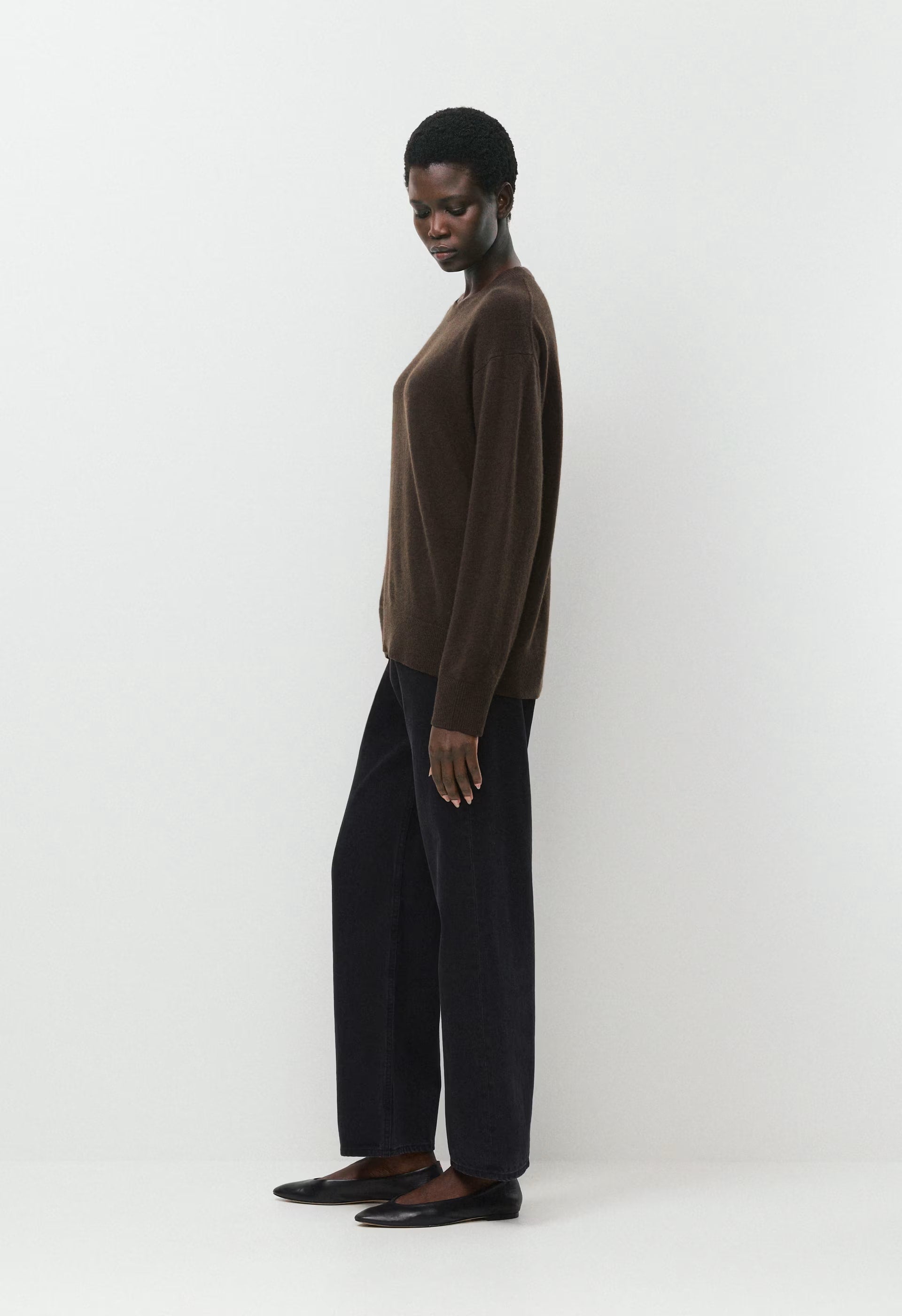 Bare Cashmere Meticulous Sweater - BLACK