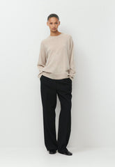Bare Cashmere Meticulous Sweater - SPECKLED MRCN BEIGE