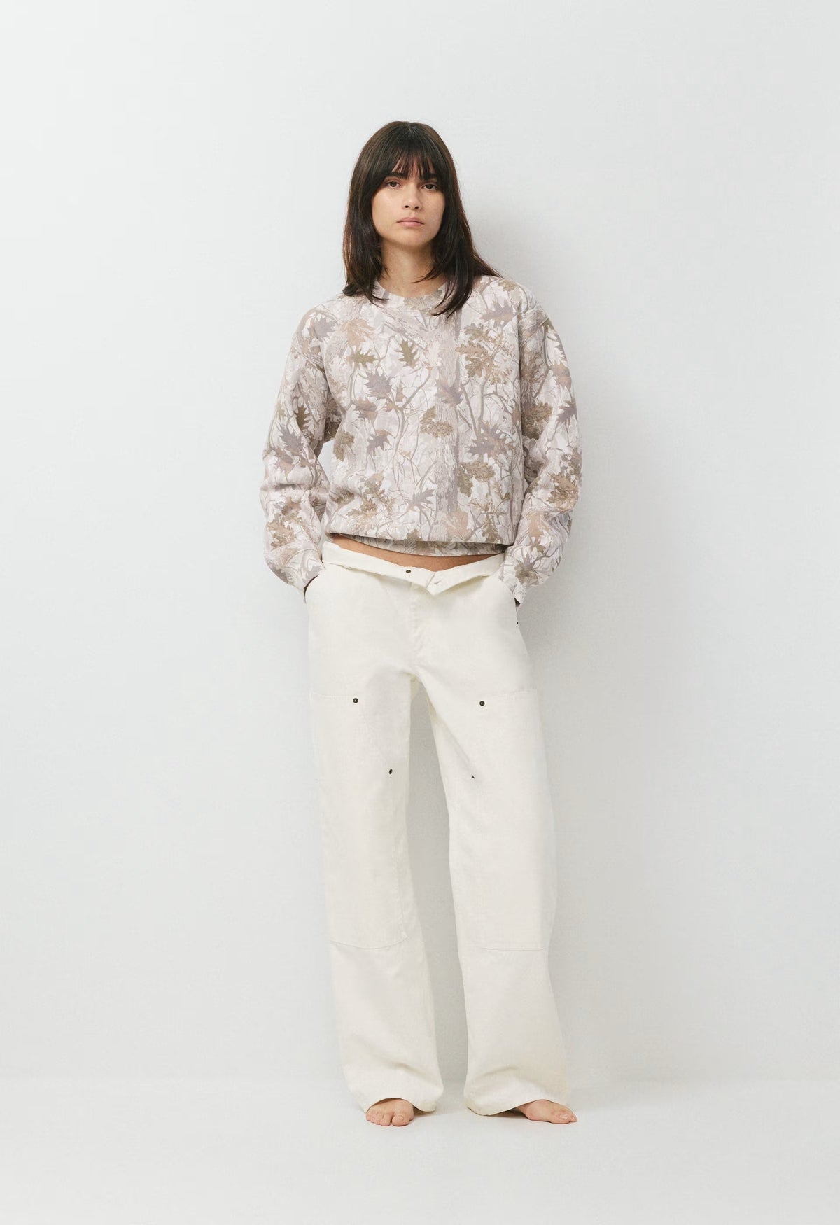 Cozy Sweatfleece Perfect Crew Sweatshirt - FLUENT TAUP NATURESCAP