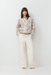 Cozy Sweatfleece Perfect Crew Sweatshirt - FLUENT TAUP NATURESCAP
