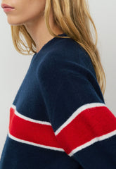 Outpost Sweater - ADMRL NAVY/FLSHNG RED