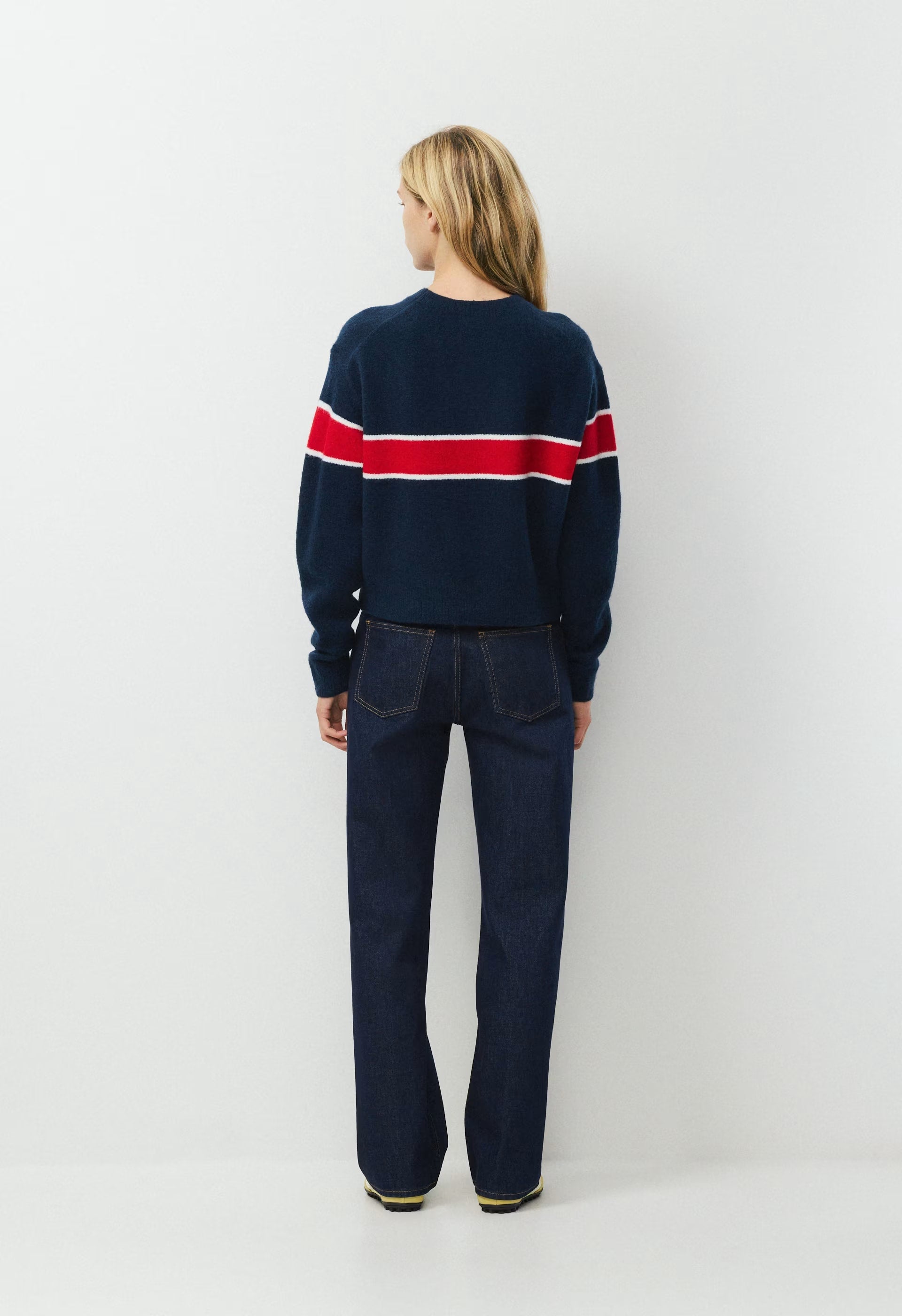 Outpost Sweater - ADMRL NAVY/FLSHNG RED