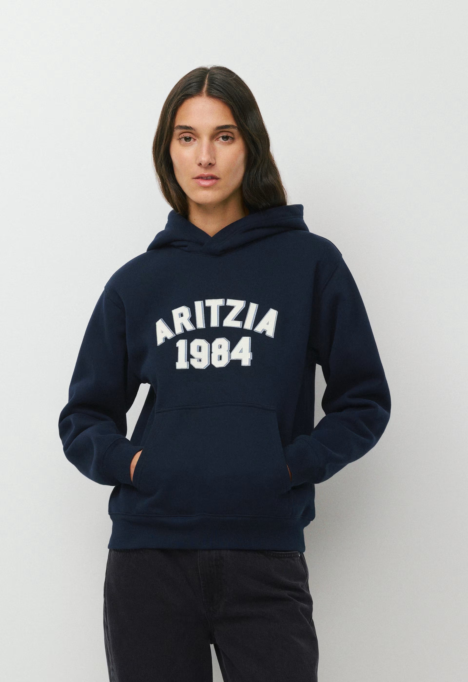 Cozy Sweatfleece Perfect Hoodie - ADMIRAL NVY/LT BIRCH